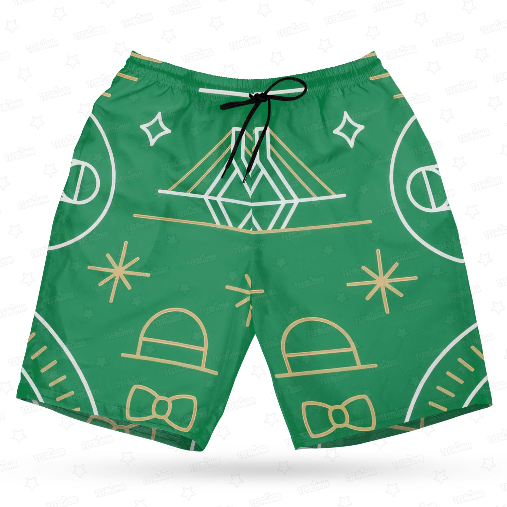 Boston Celtics Illustration Hawaiian Shirt Boston Celtics Illustration Hawaiian Shirt