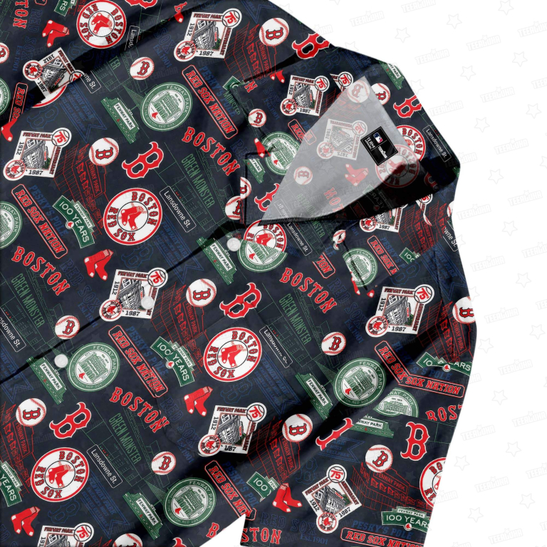 Boston Red Sox Fenway Park Stadium Hawaiian Shirt