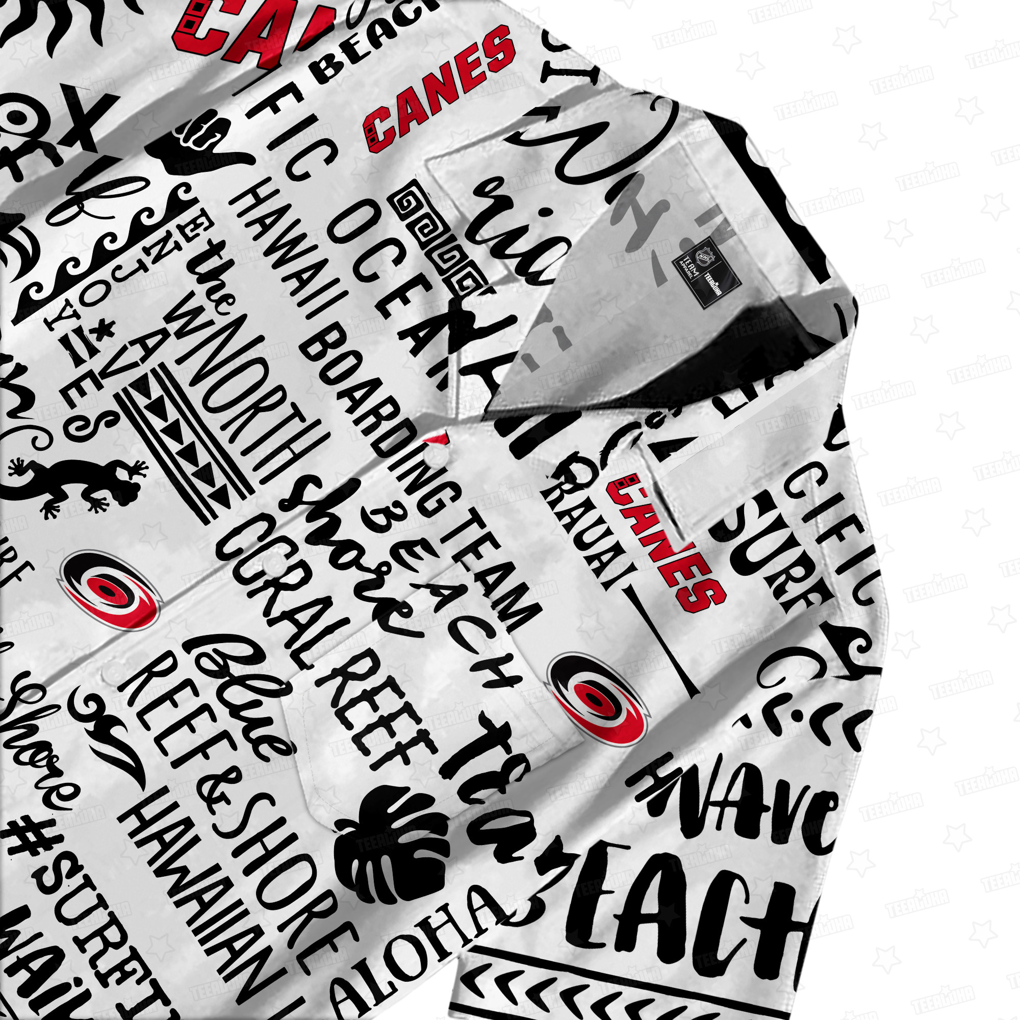 Carolina Hurricanes Storm Surge Hawaiian Shirt Carolina Hurricanes Storm Surge Hawaiian Shirt