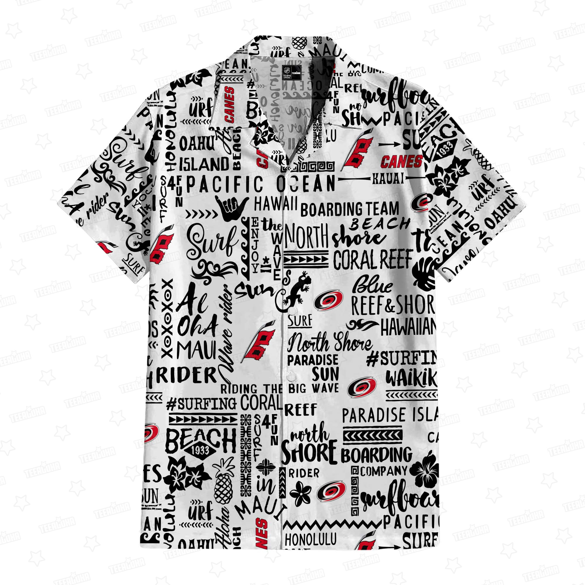 Carolina Hurricanes Storm Surge Hawaiian Shirt Carolina Hurricanes Storm Surge Hawaiian Shirt