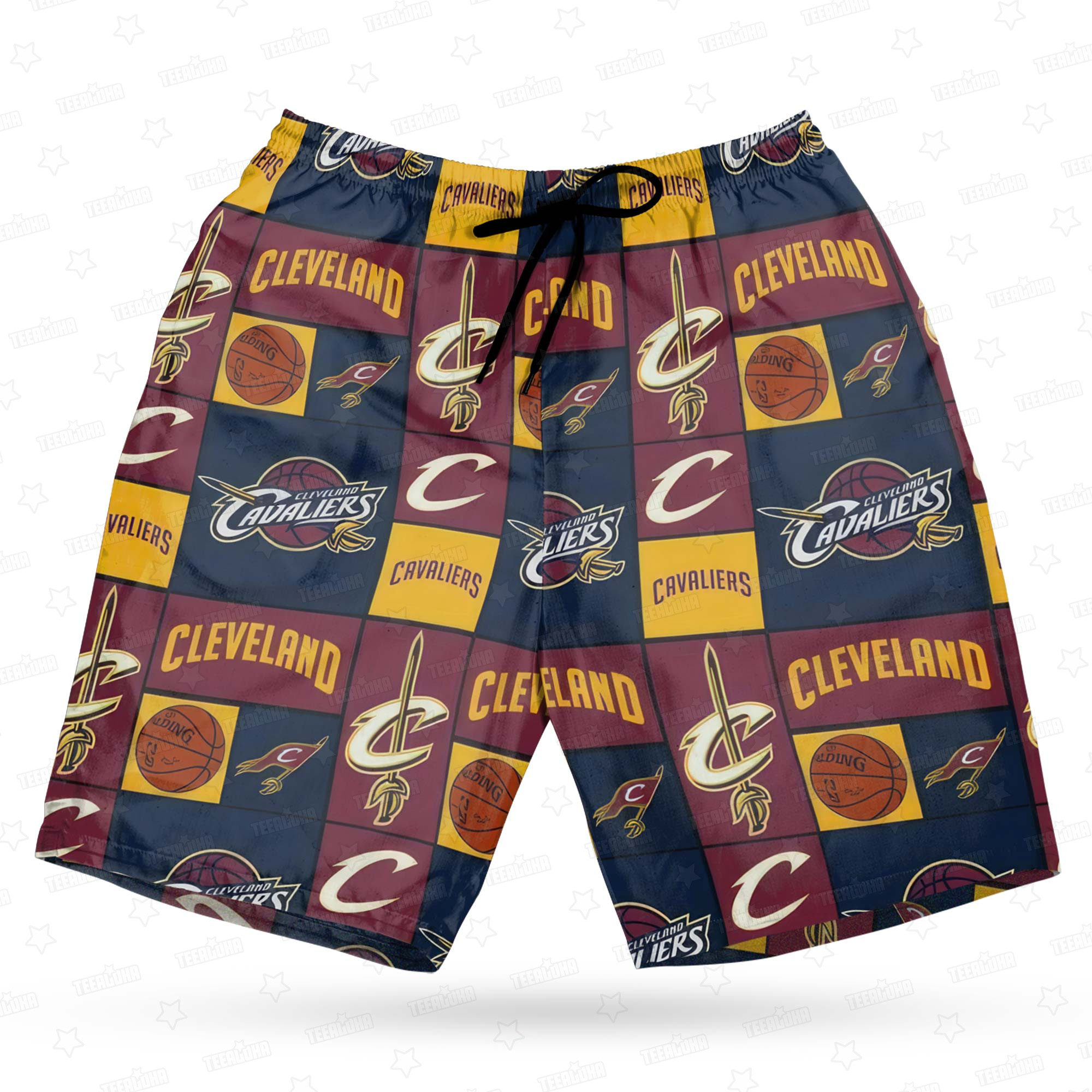 Cleveland Cavaliers Crowned Court Hawaiian Shirt Cleveland Cavaliers Crowned Court Hawaiian Shirt