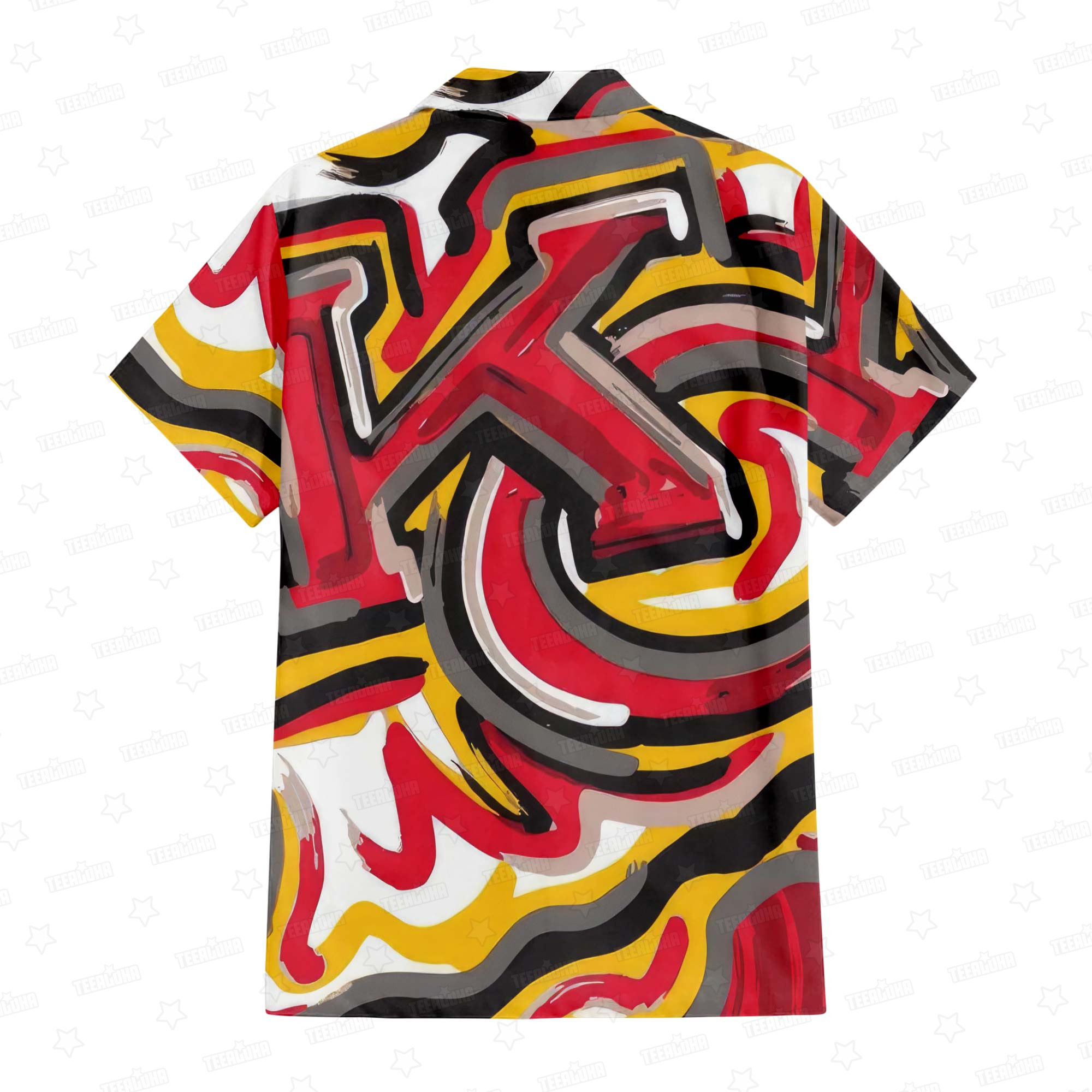 Kansas City Chiefs Oil Painting Art Print Hawaiian Shirt Kansas City Chiefs Oil Painting Art Print Hawaiian Shirt