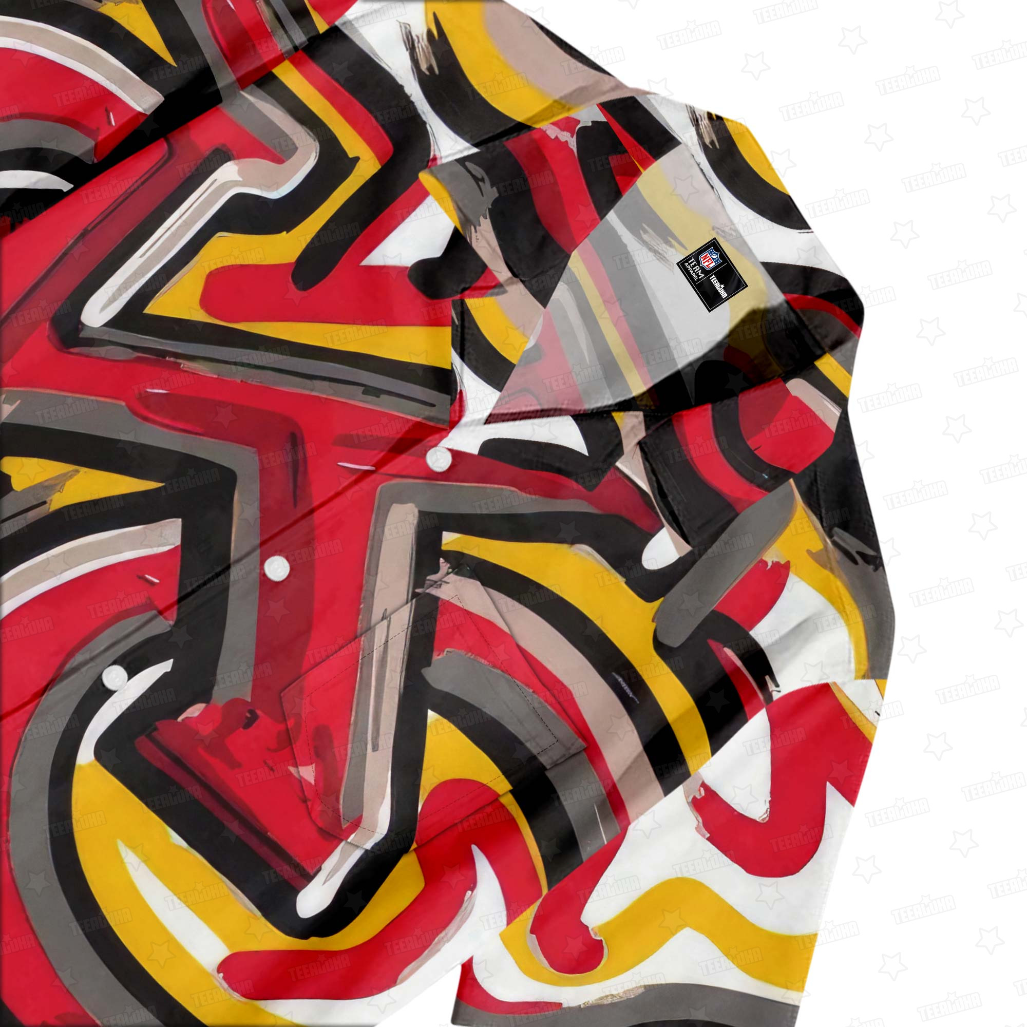 Kansas City Chiefs Oil Painting Art Print Hawaiian Shirt Kansas City Chiefs Oil Painting Art Print Hawaiian Shirt