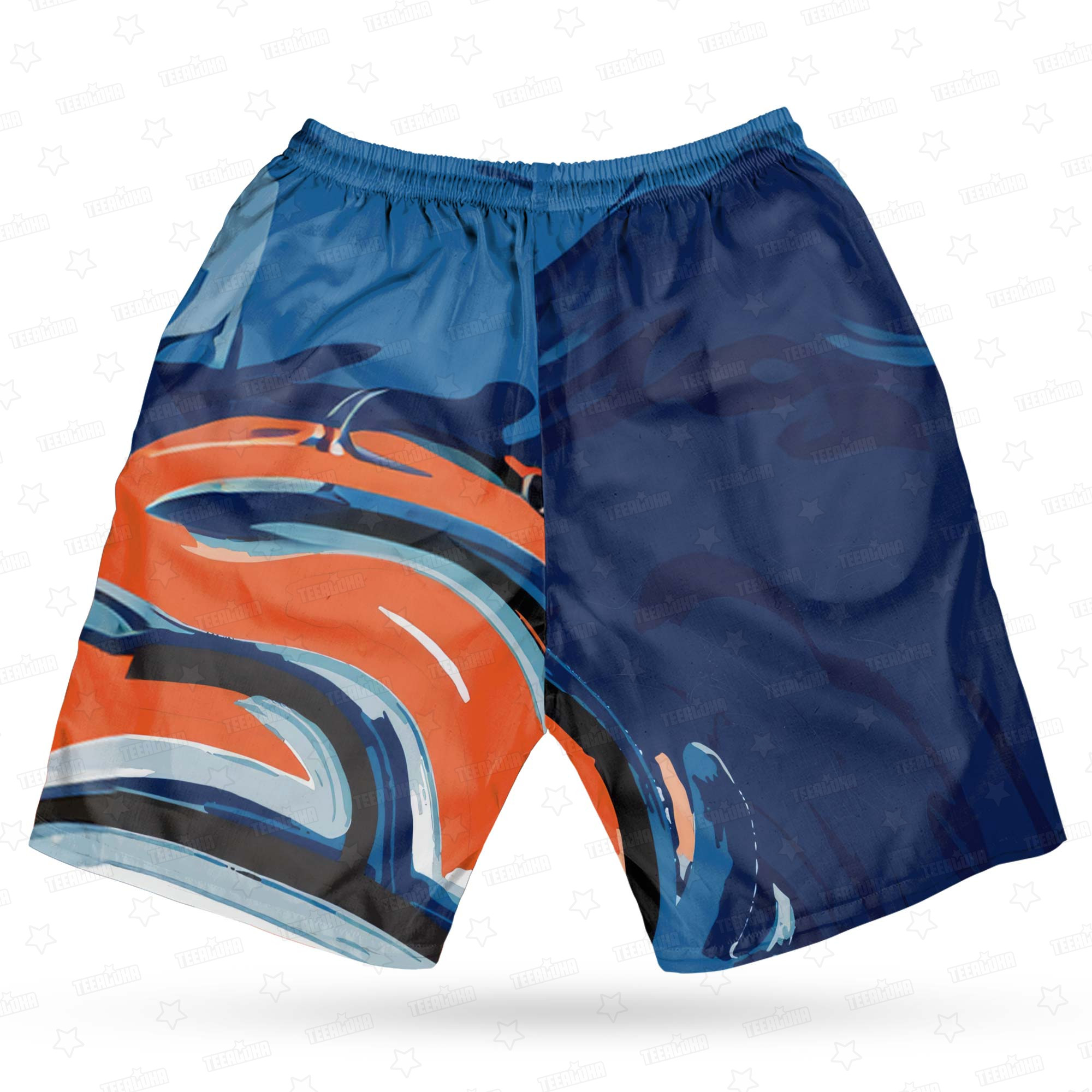 Denver Broncos Oil Painting Art Print Hawaiian Shirt Denver Broncos Oil Painting Art Print Hawaiian Shirt