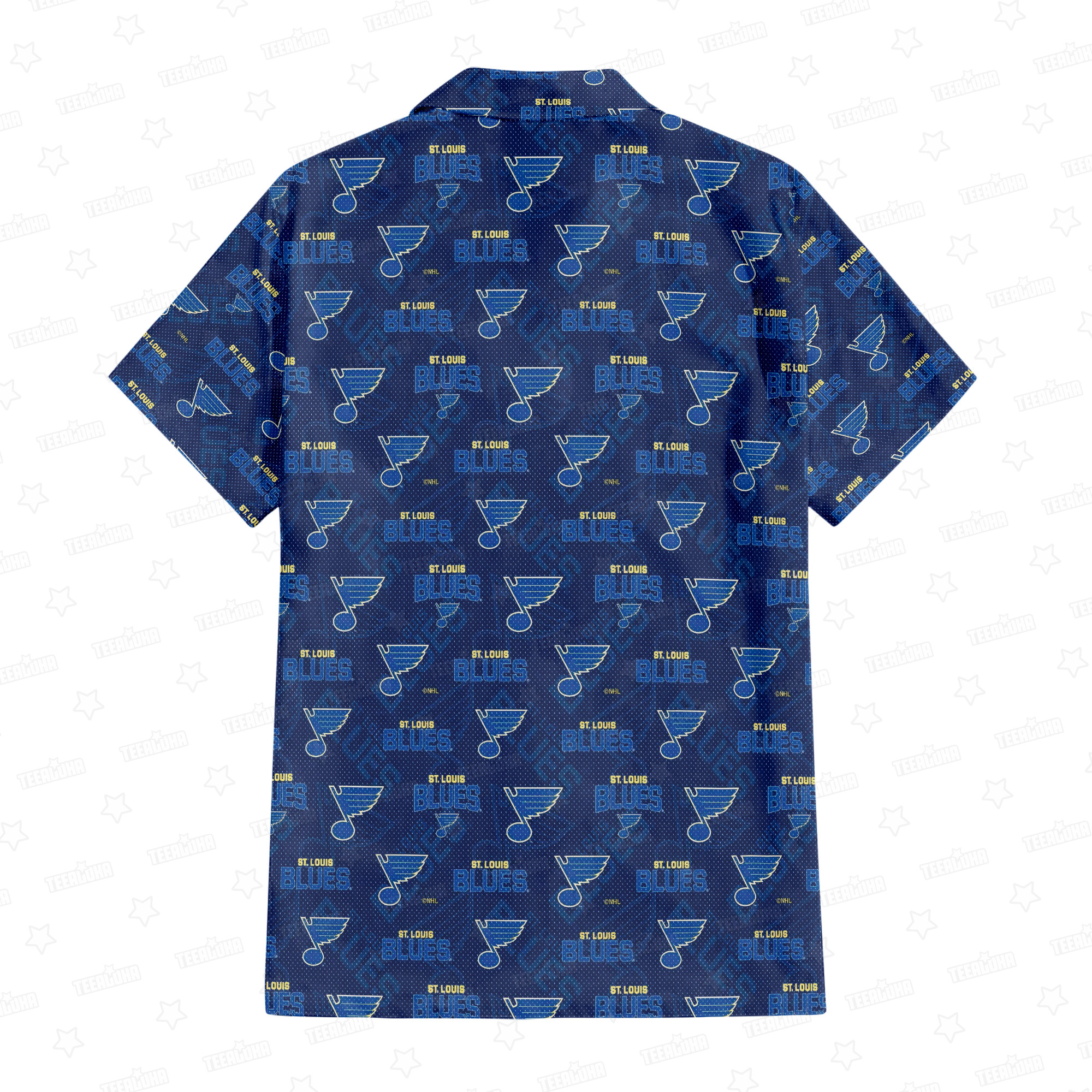 St. Louis Blues Melodic Rhythm Hawaiian Shirt St. Louis Blues Melodic Rhythm Hawaiian Shirt