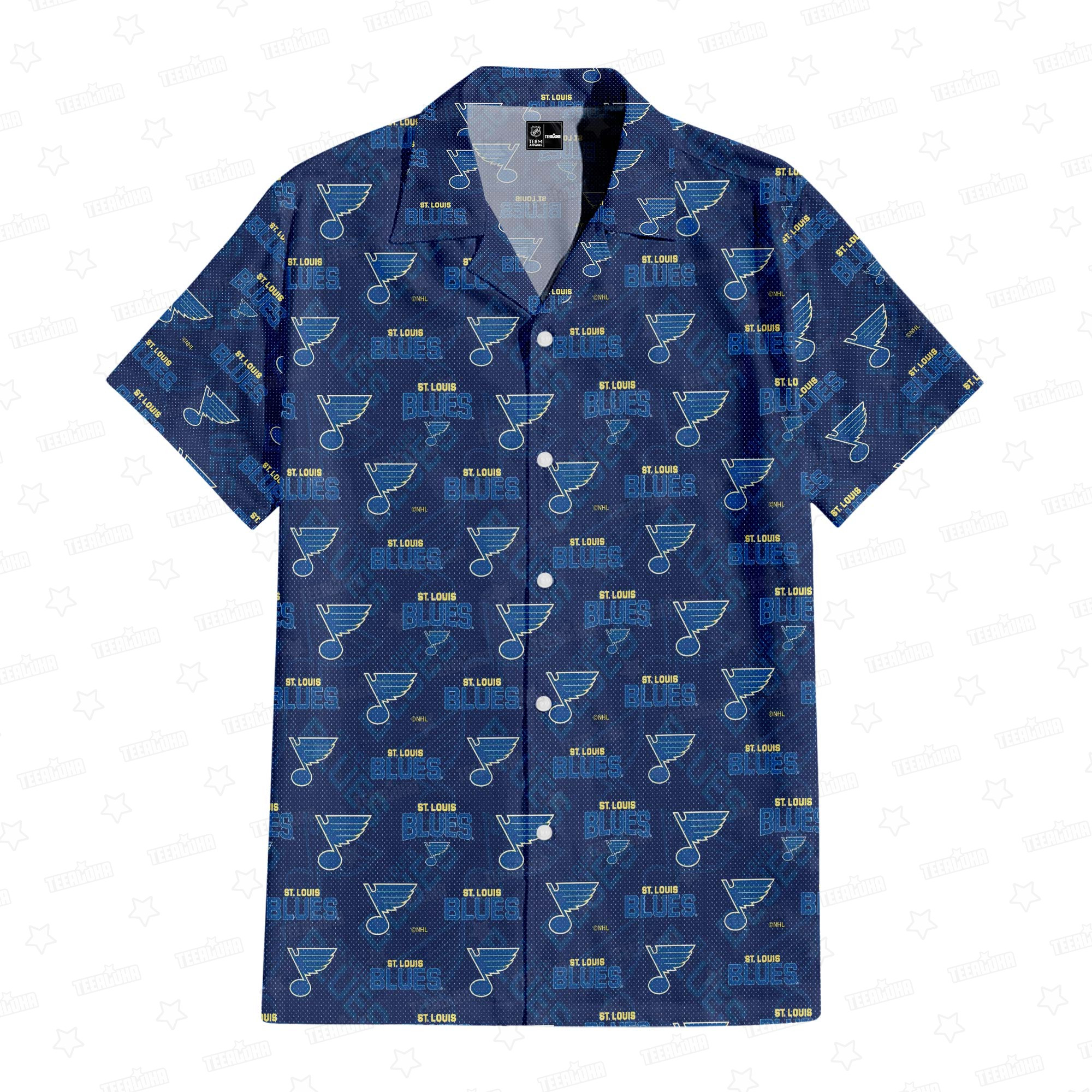 St. Louis Blues Melodic Rhythm Hawaiian Shirt St. Louis Blues Melodic Rhythm Hawaiian Shirt