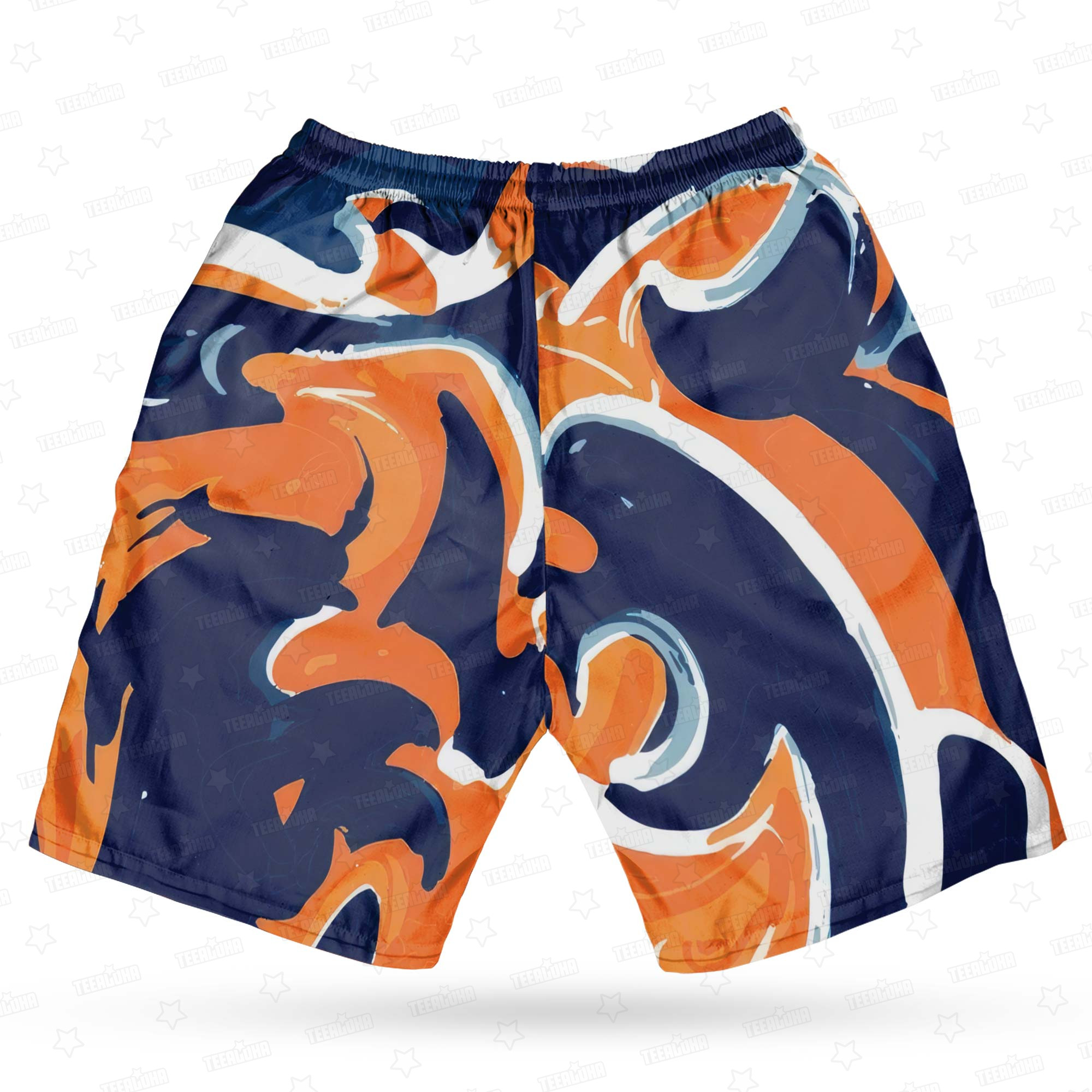 Chicago Bears Oil Painting Art Print Hawaiian Shirt Chicago Bears Oil Painting Art Print Hawaiian Shirt