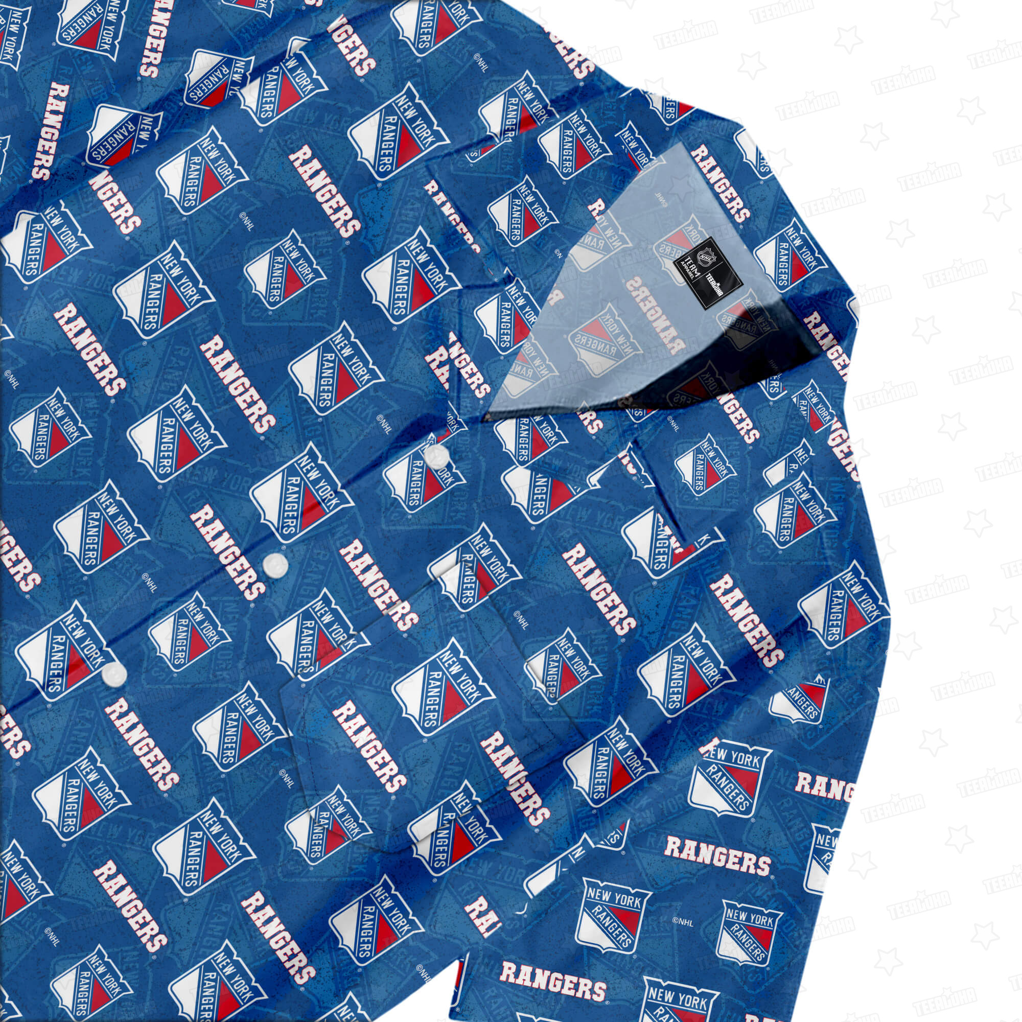 New York Rangers Frozen Rivals Hawaiian Shirt New York Rangers Frozen Rivals Hawaiian Shirt