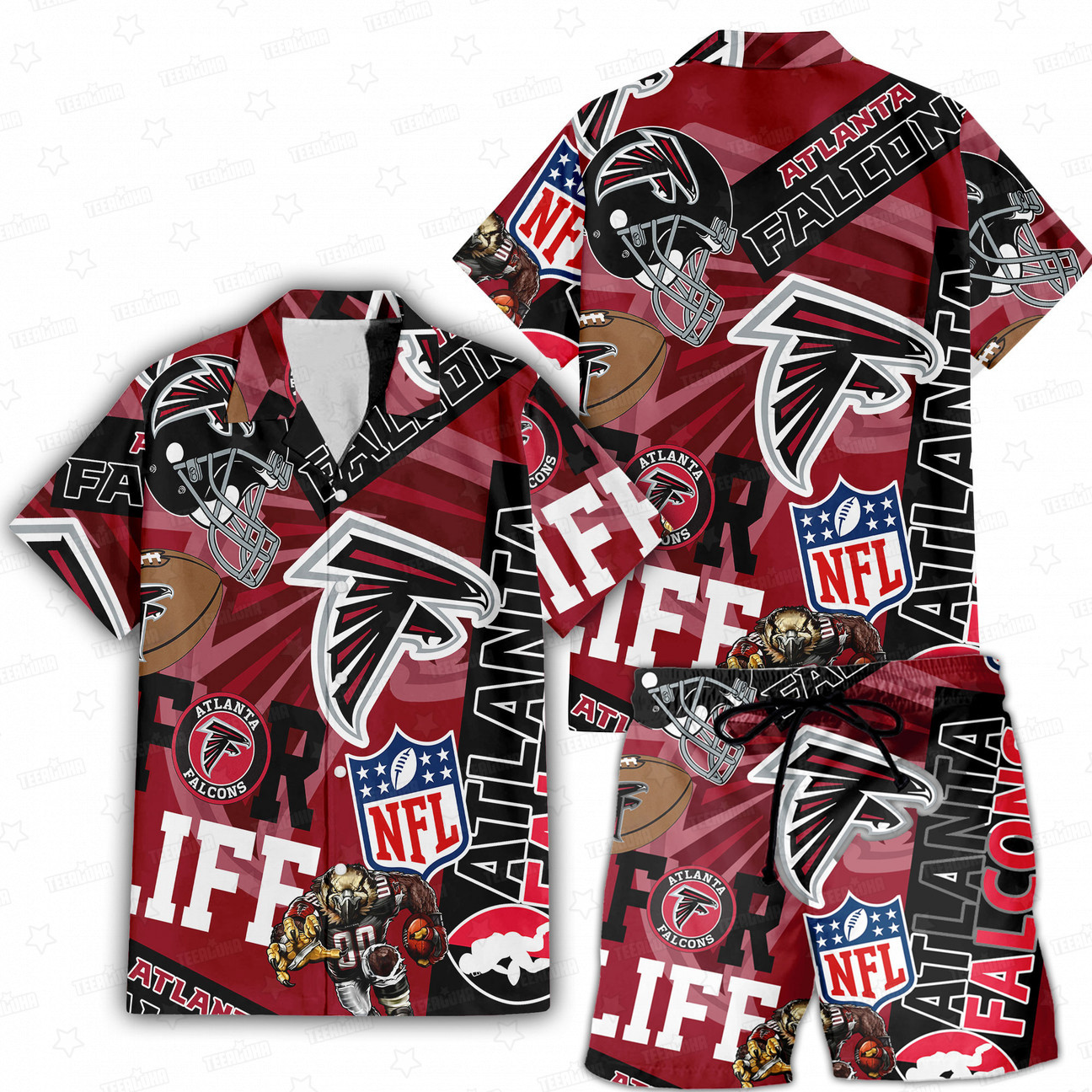 Atlanta Falcons For Life Hawaiian Shirt Atlanta Falcons For Life Hawaiian Shirt