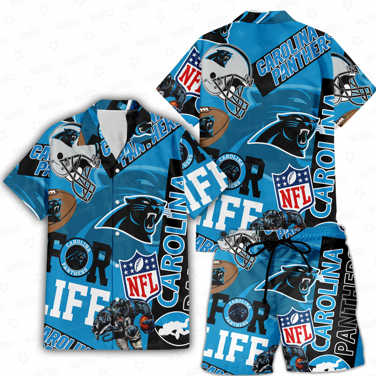 Carolina Panthers For Life Hawaiian Shirt Carolina Panthers For Life Hawaiian Shirt