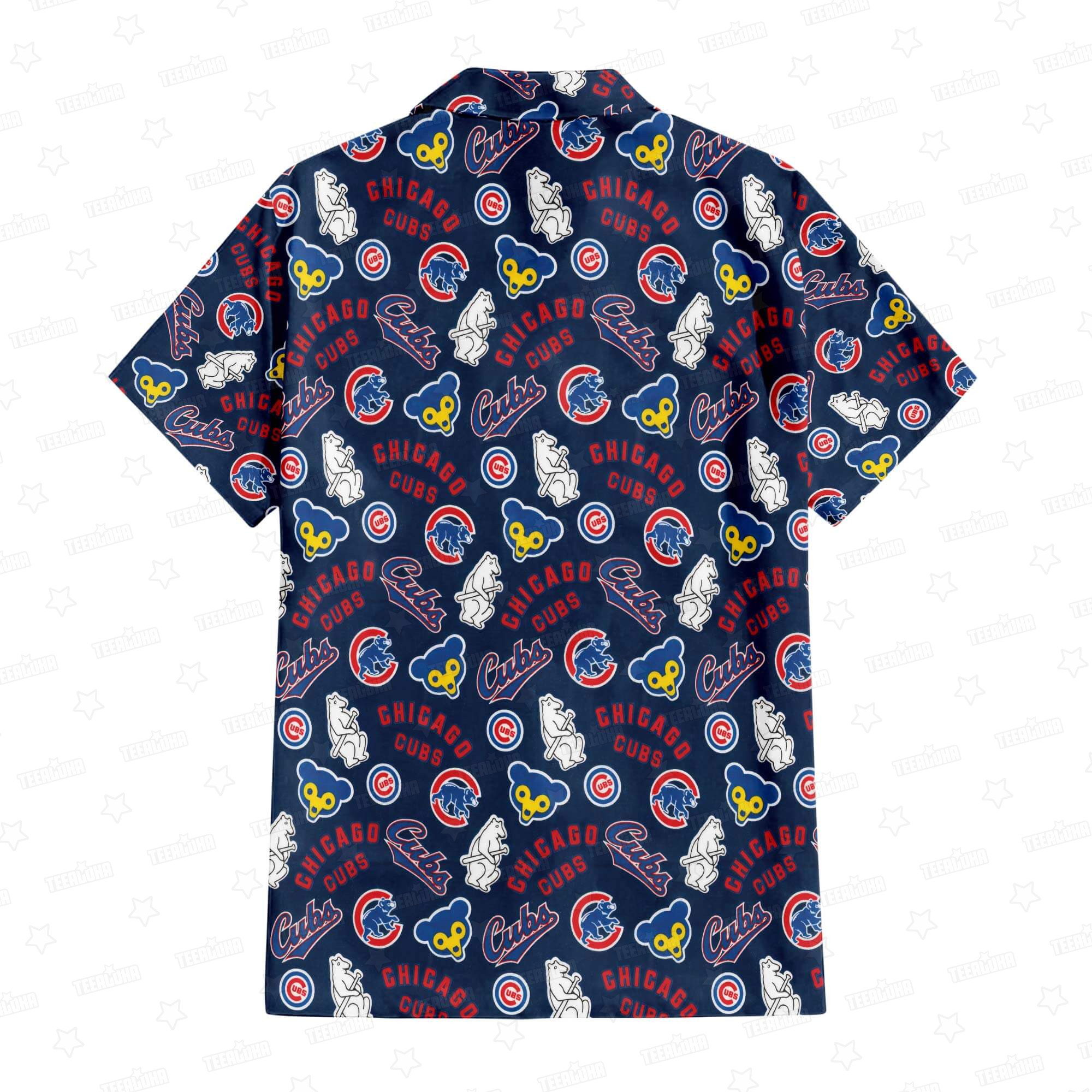 Chicago Cubs Cubbie Blue Paradise Hawaiian Shirt Chicago Cubs Cubbie Blue Paradise Hawaiian Shirt