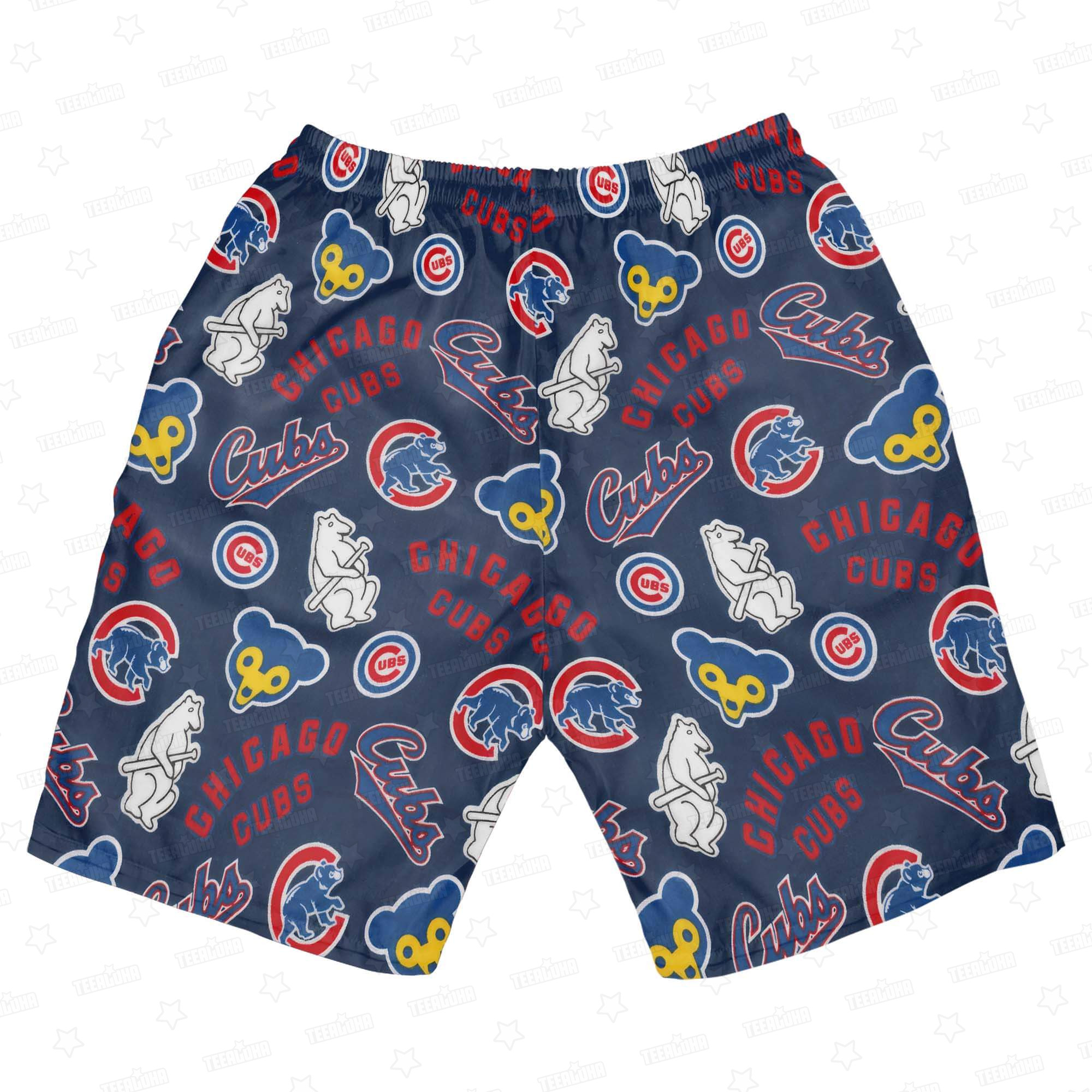 Chicago Cubs Cubbie Blue Paradise Hawaiian Shirt Chicago Cubs Cubbie Blue Paradise Hawaiian Shirt