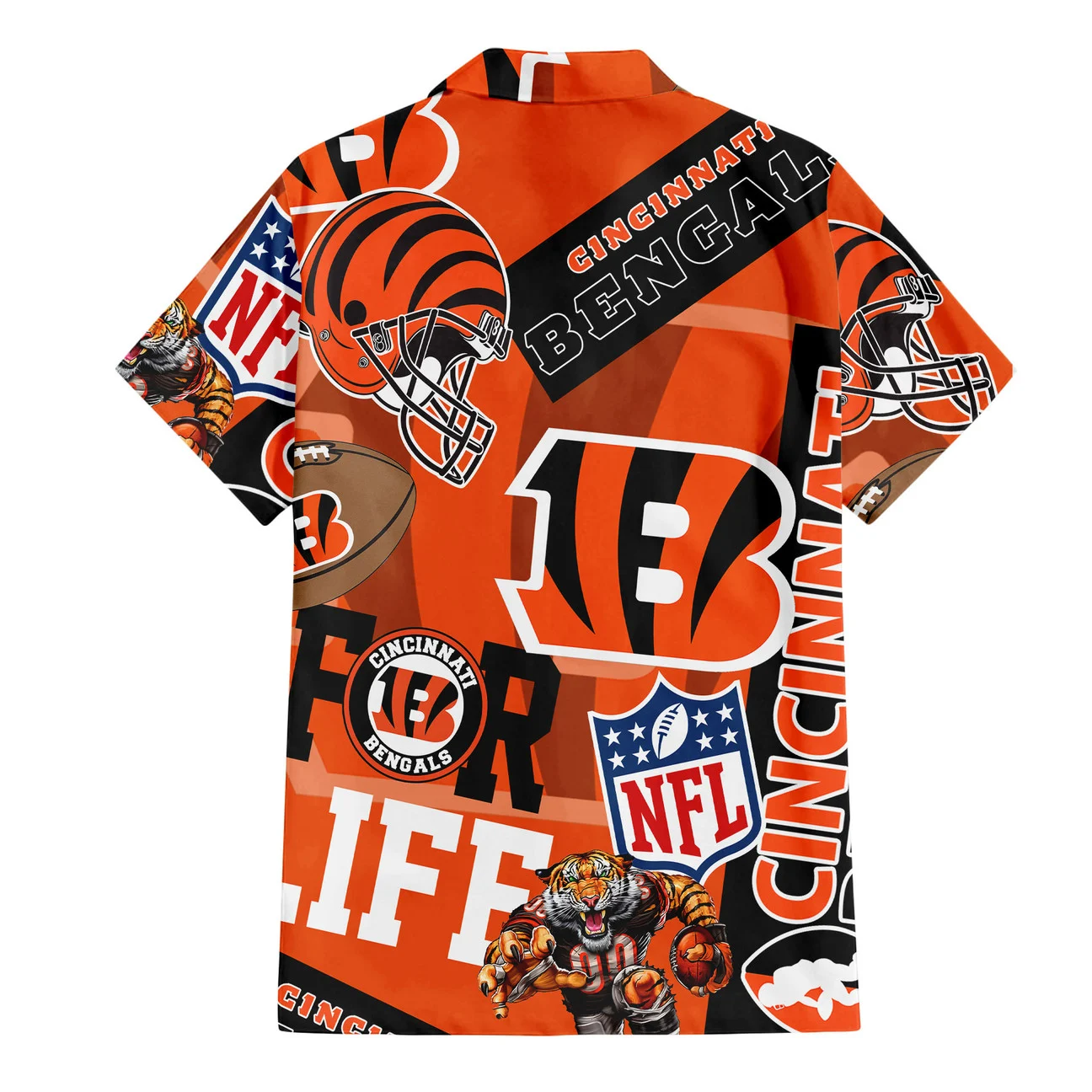 Cincinnati Bengals For Life Hawaiian Shirt Cincinnati Bengals For Life Hawaiian Shirt