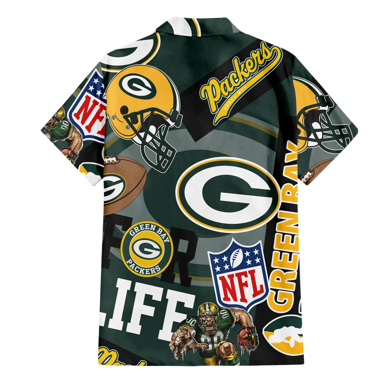 Green Bay Packers For Life Hawaiian Shirt Green Bay Packers For Life Hawaiian Shirt