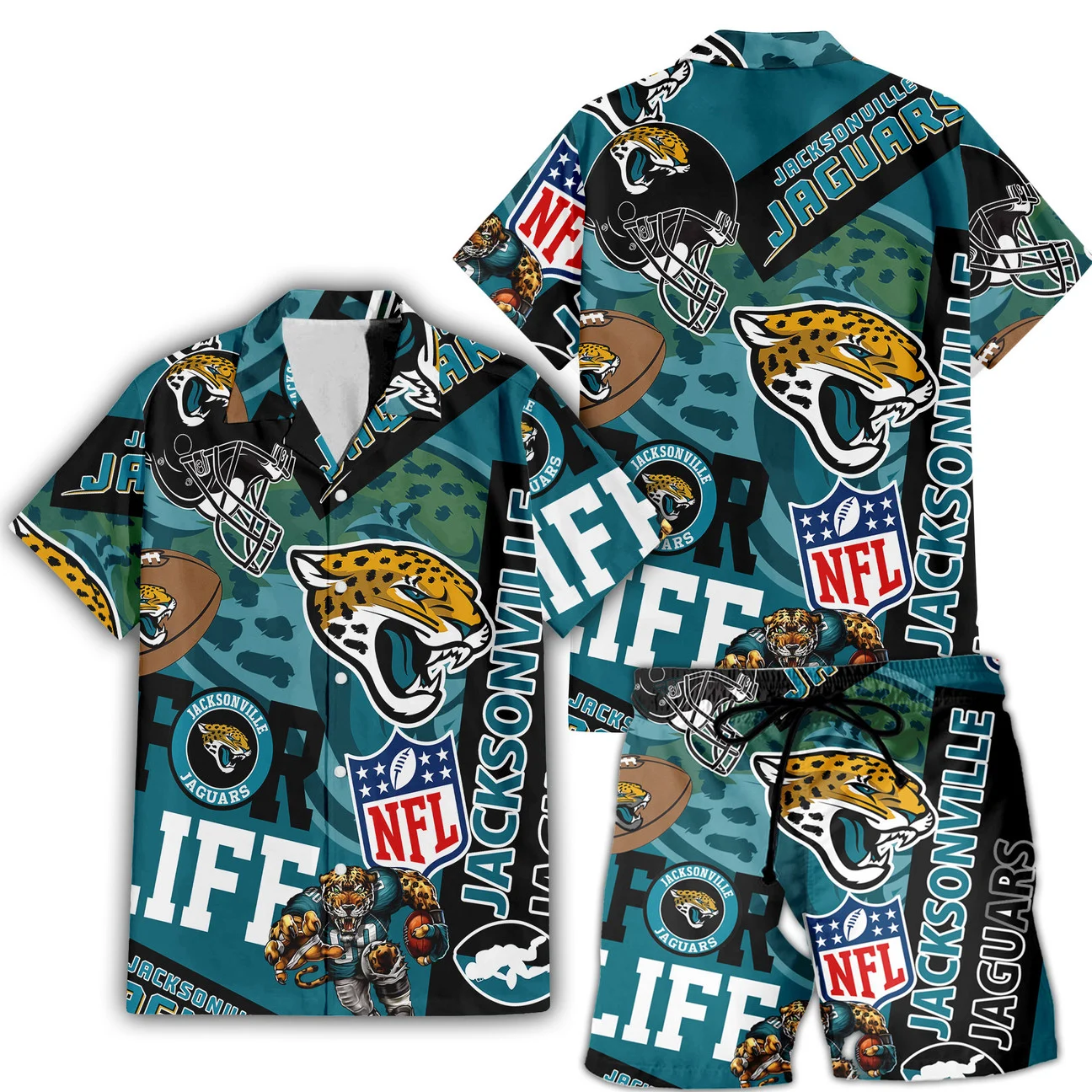 Jacksonville Jaguars For Life Hawaiian Shirt Jacksonville Jaguars For Life Hawaiian Shirt