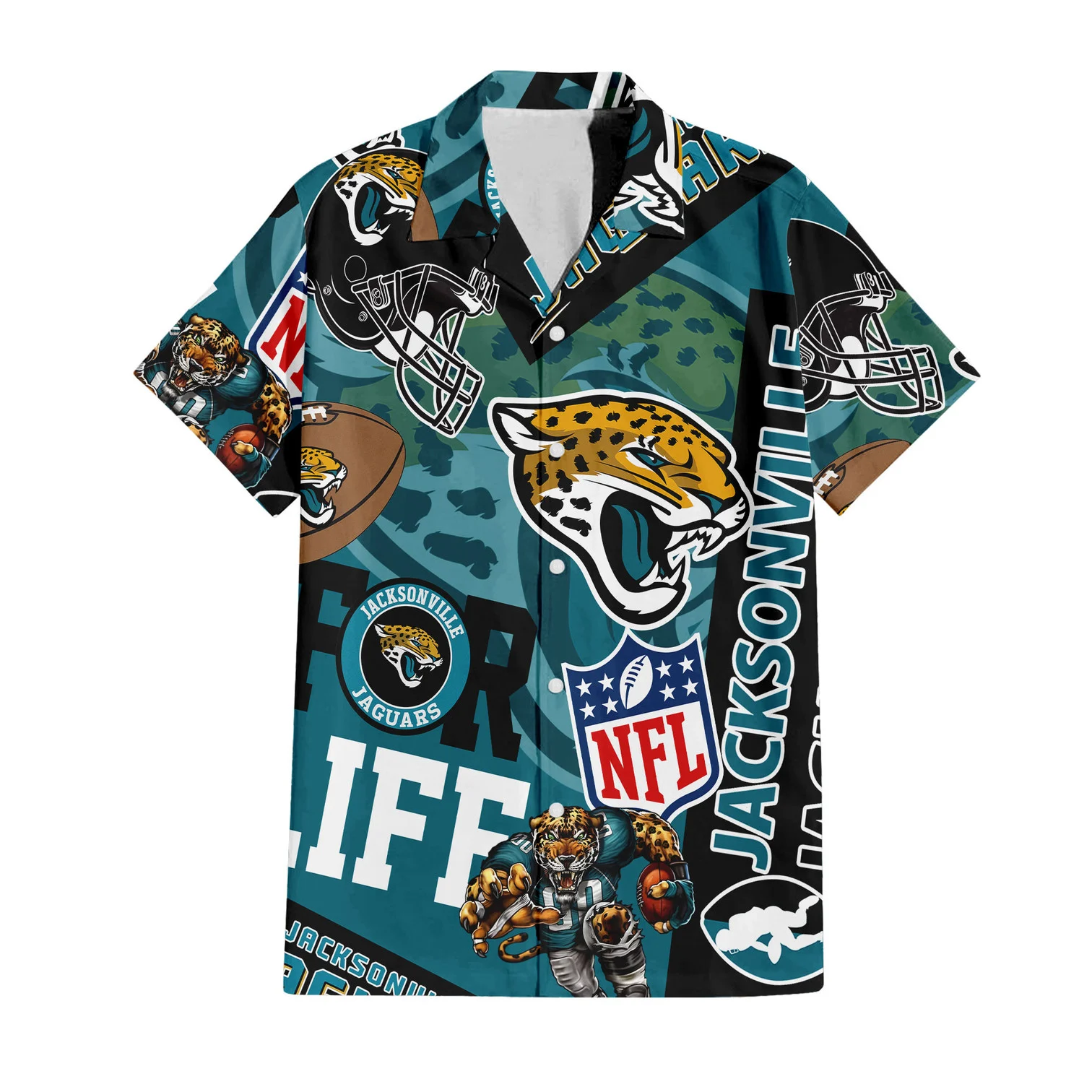 Jacksonville Jaguars For Life Hawaiian Shirt Jacksonville Jaguars For Life Hawaiian Shirt