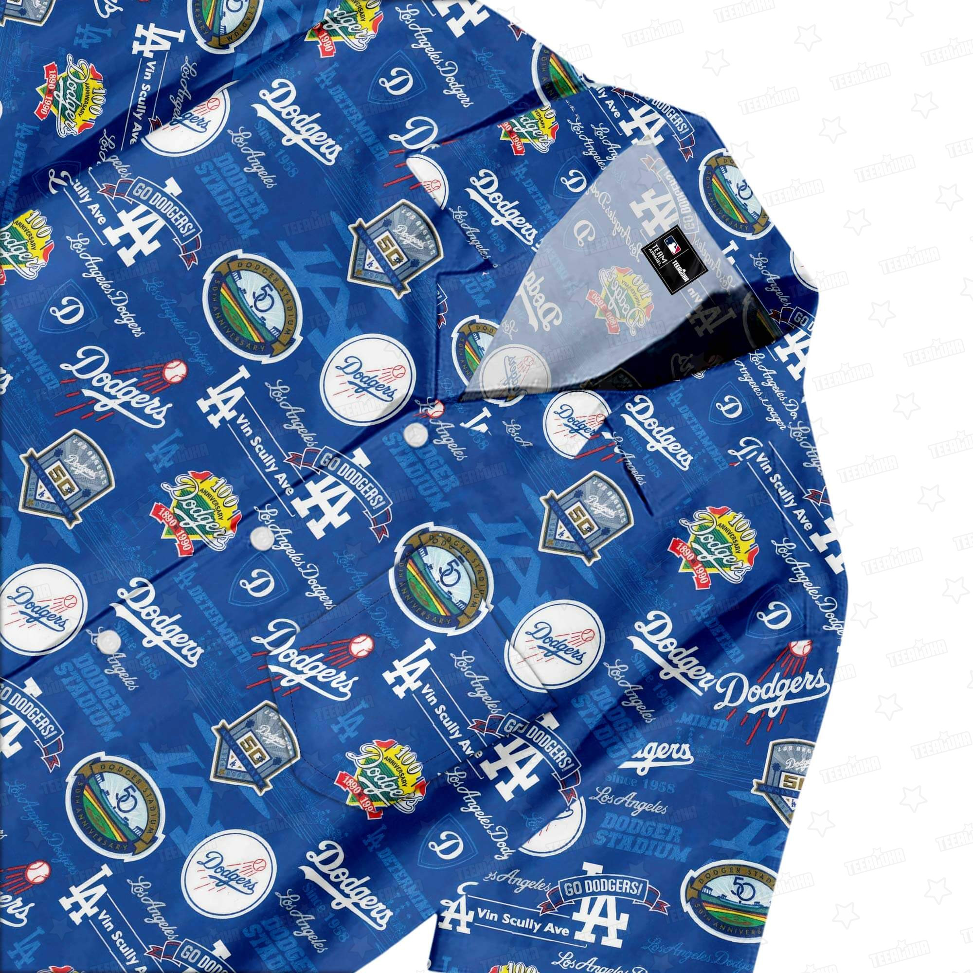 Los Angeles Dodgers Championship Dynasty Hawaiian Shirt Los Angeles Dodgers Championship Dynasty Hawaiian Shirt