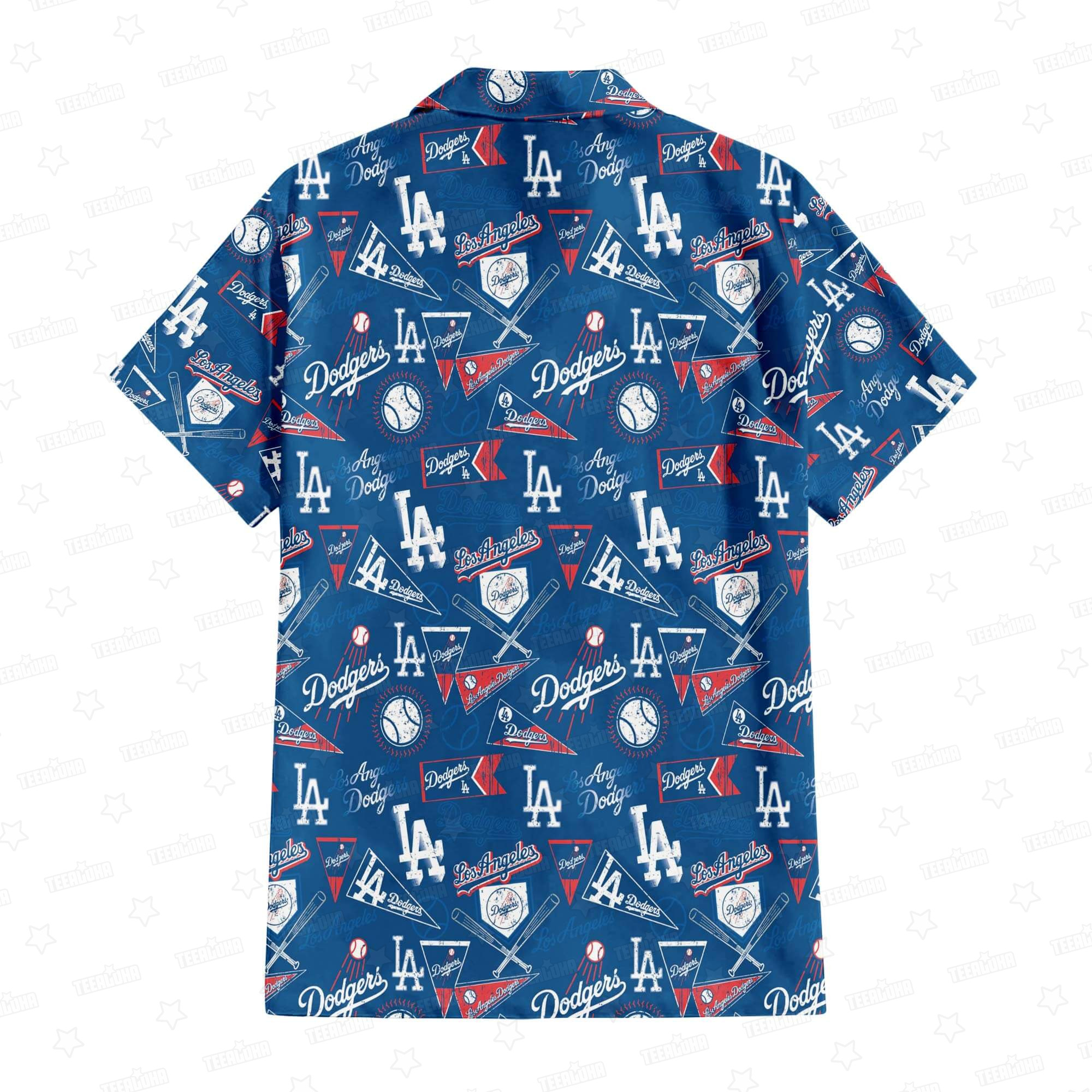Los Angeles Dodgers Vintage Blue Hawaiian Shirt Los Angeles Dodgers Vintage Blue Hawaiian Shirt