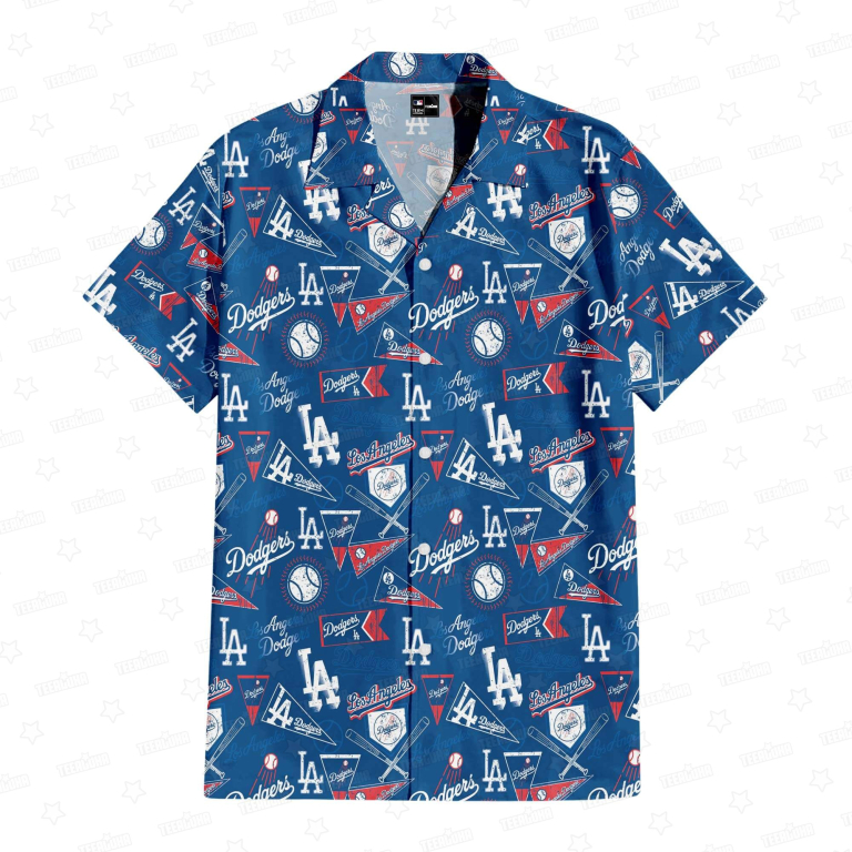 Los Angeles Dodgers Vintage Blue Hawaiian Shirt