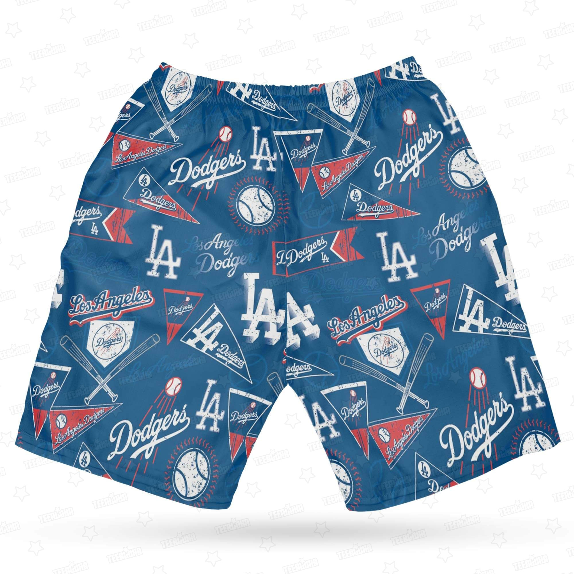 Los Angeles Dodgers Vintage Blue Hawaiian Shirt Los Angeles Dodgers Vintage Blue Hawaiian Shirt