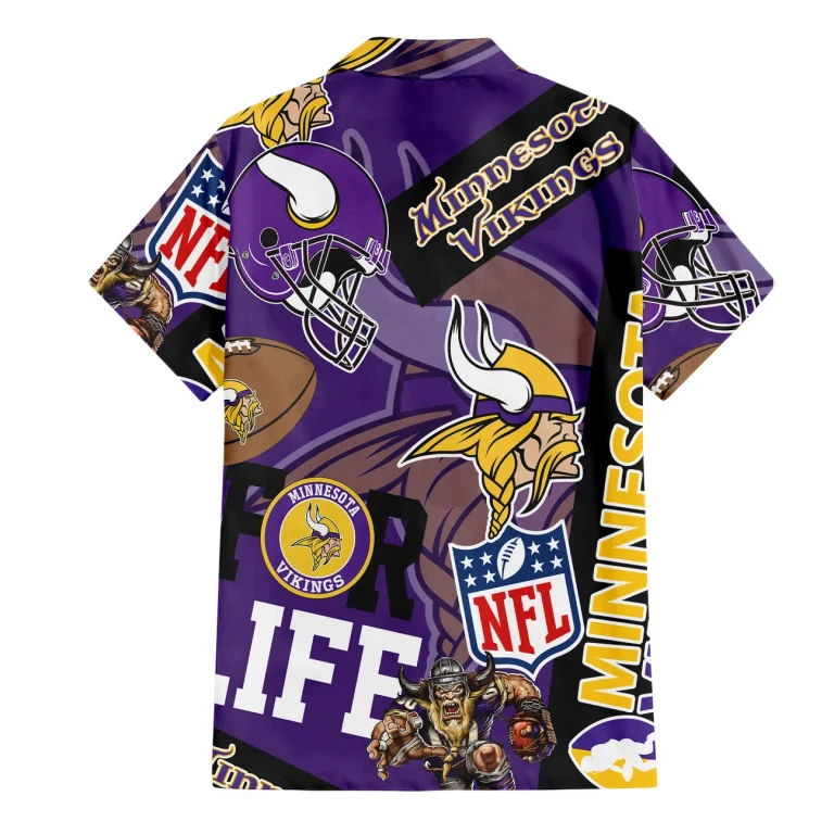 Minnesota Vikings For Life Hawaiian Shirt