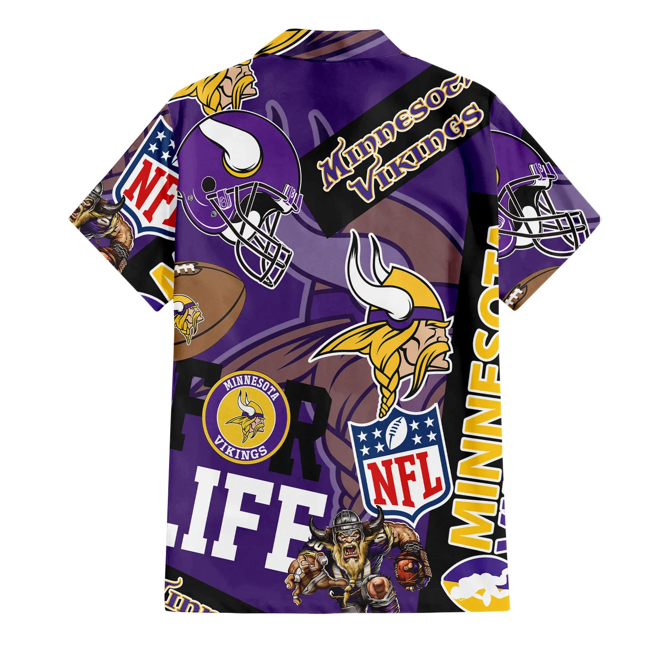 Minnesota Vikings For Life Hawaiian Shirt Minnesota Vikings For Life Hawaiian Shirt