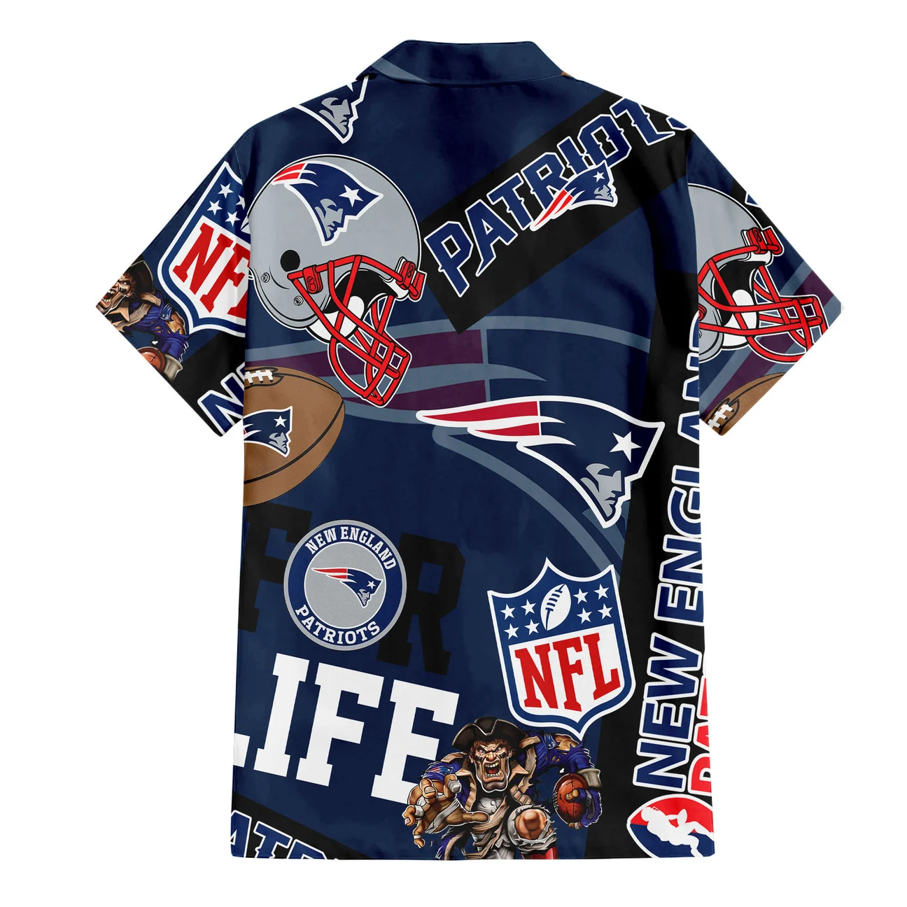 New England Patriots For Life Hawaiian Shirt New England Patriots For Life Hawaiian Shirt