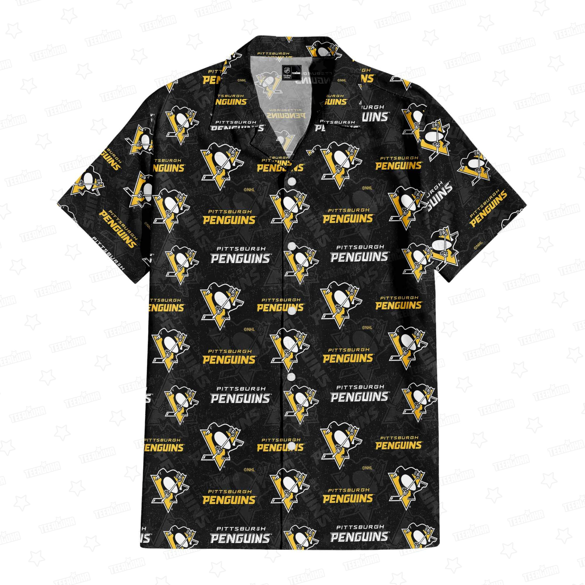 Pittsburgh Penguins Icebound Elegance Hawaiian Shirt Pittsburgh Penguins Icebound Elegance Hawaiian Shirt