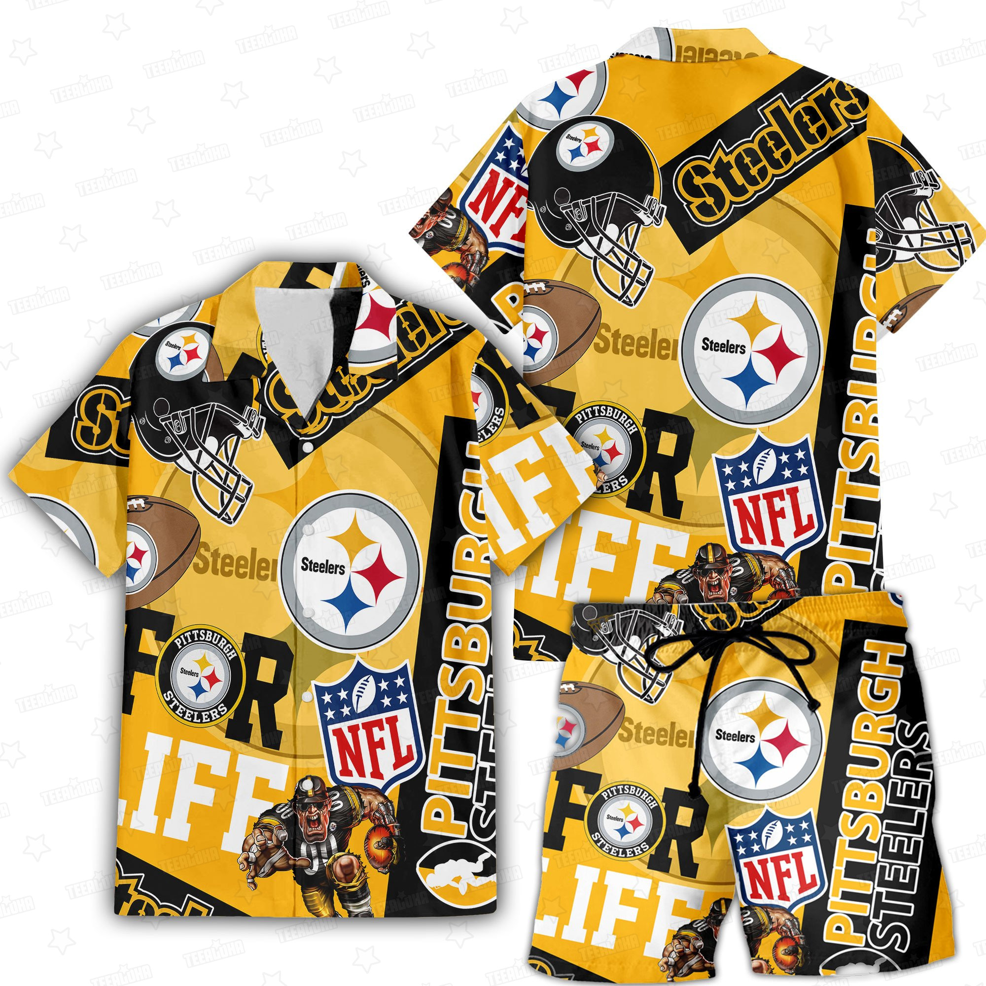 Pittsburgh Steelers For Life Hawaiian Shirt Pittsburgh Steelers For Life Hawaiian Shirt