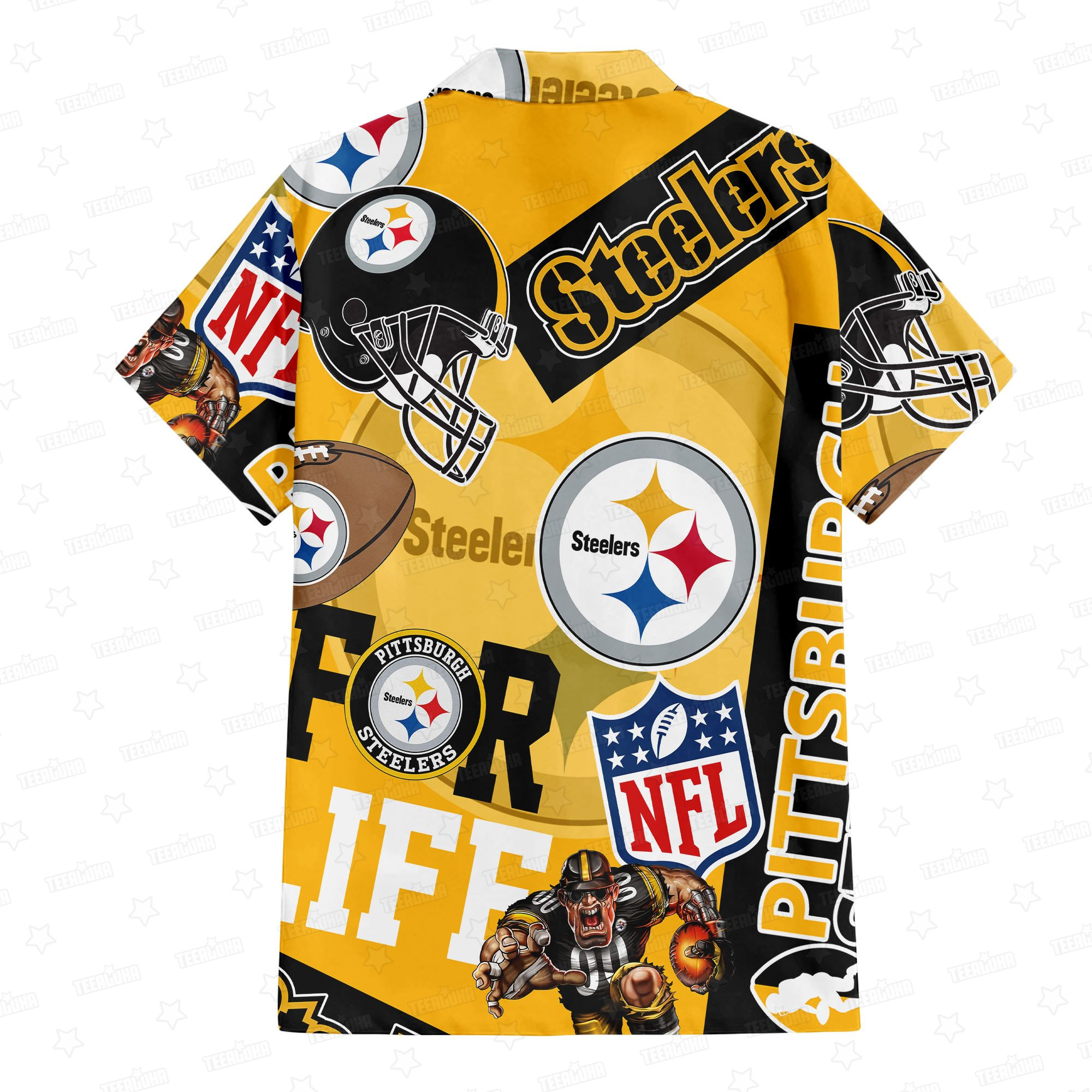Pittsburgh Steelers For Life Hawaiian Shirt Pittsburgh Steelers For Life Hawaiian Shirt