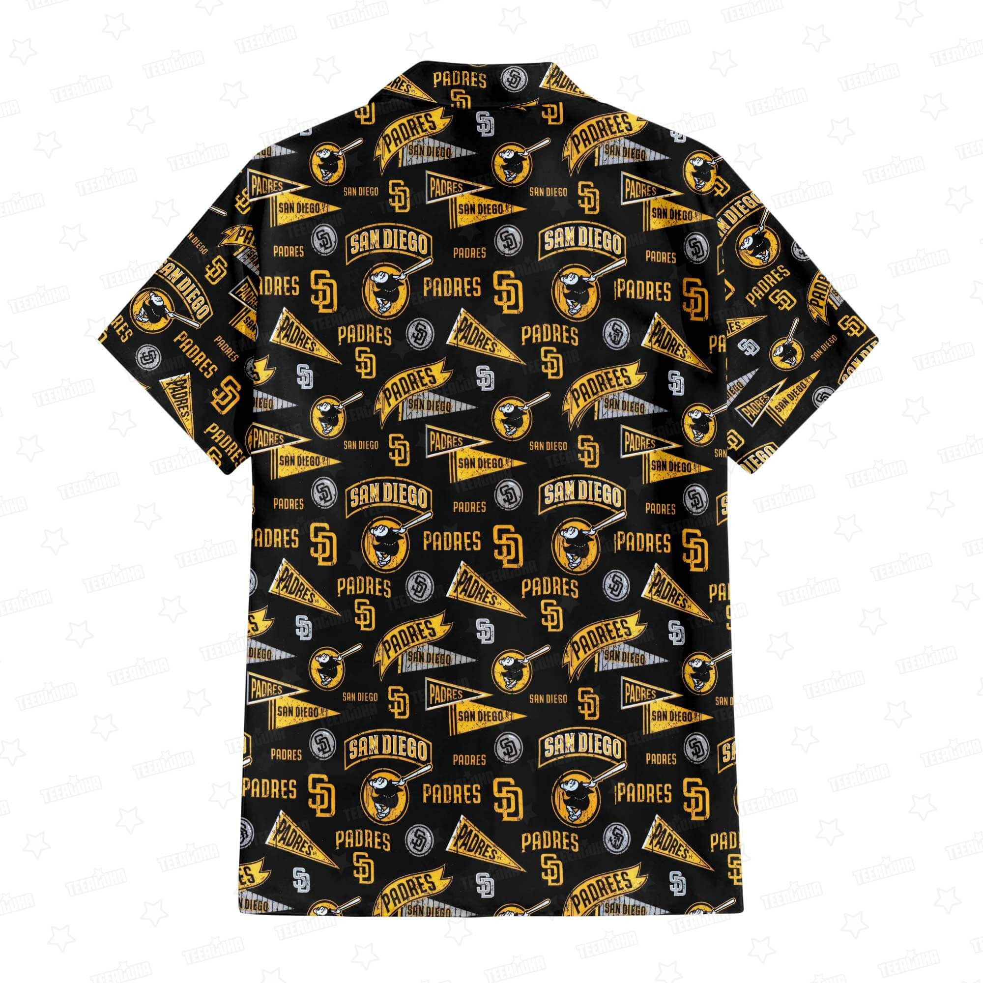 San Diego Padres Vintage Grunge Crest Hawaiian Shirt San Diego Padres Vintage Grunge Crest Hawaiian Shirt