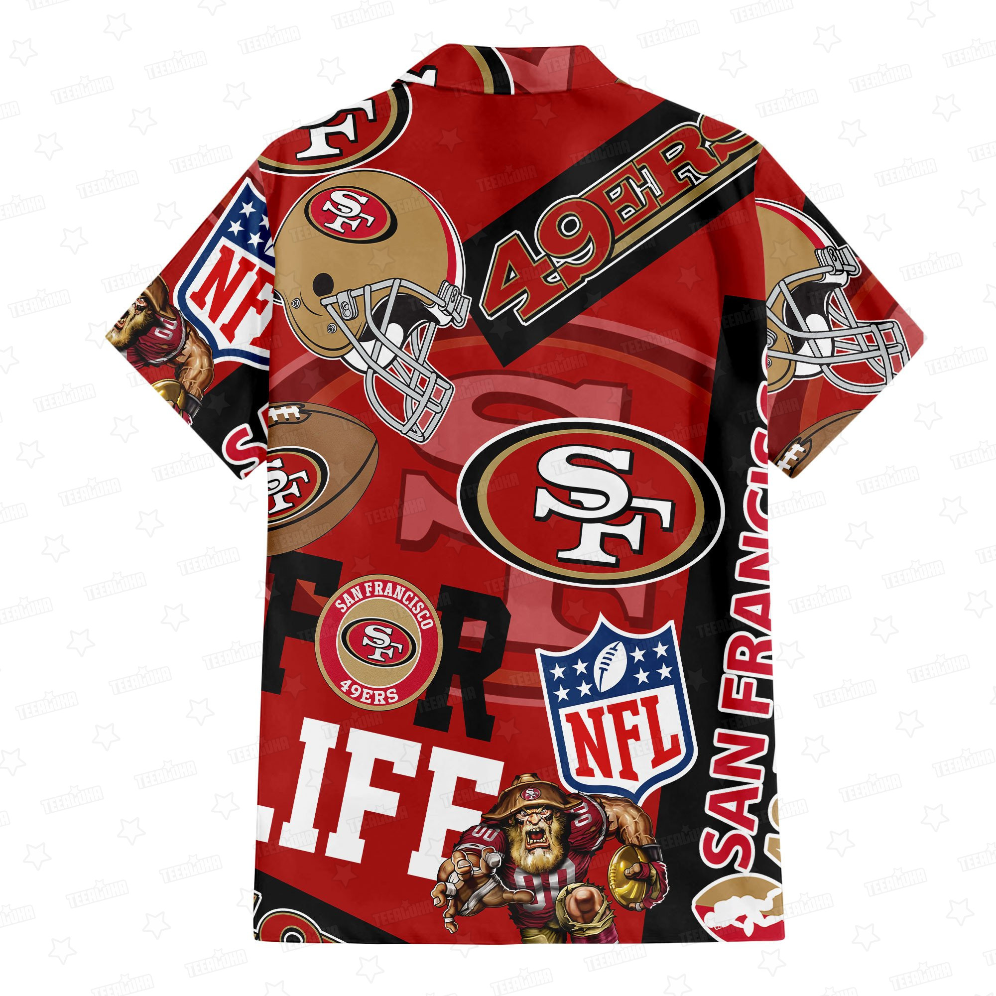 San Francisco 49ers For Life Hawaiian Shirt San Francisco 49ers For Life Hawaiian Shirt