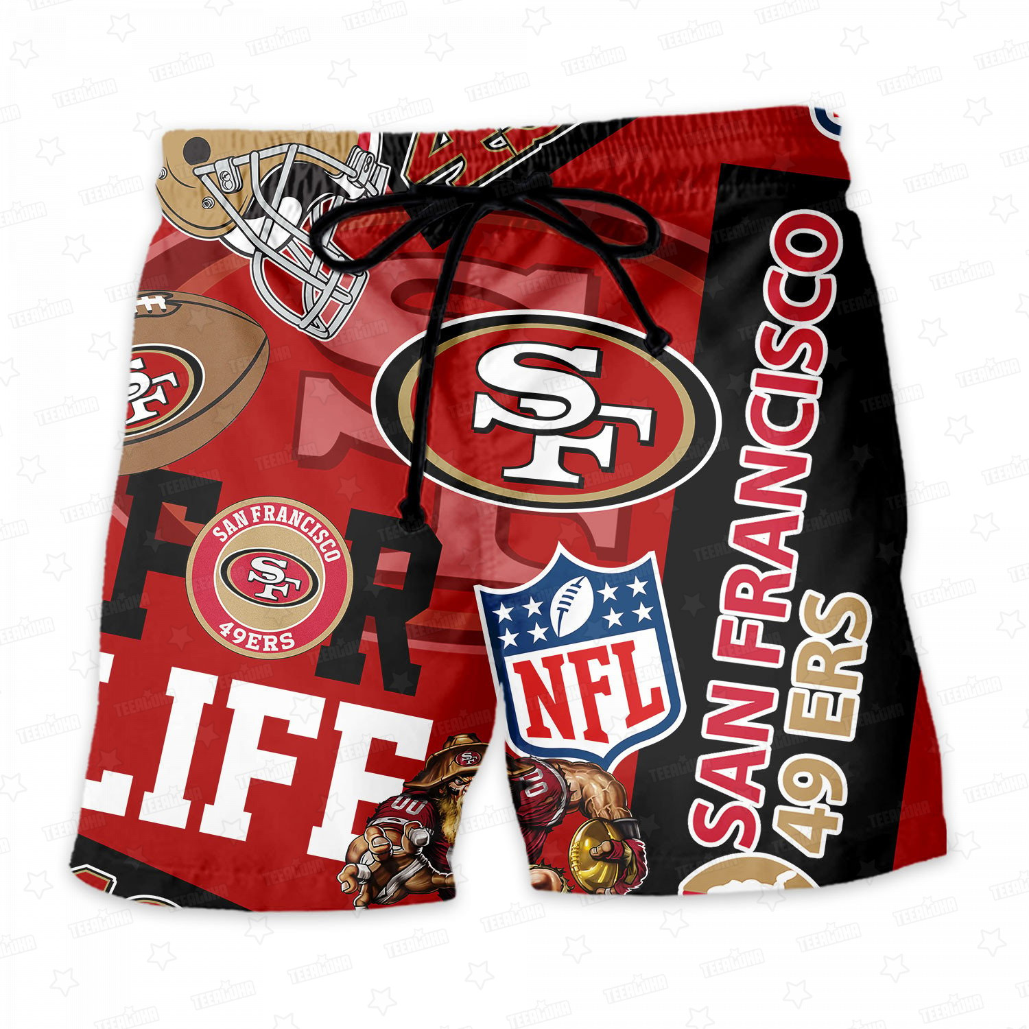 San Francisco 49ers For Life Hawaiian Shirt San Francisco 49ers For Life Hawaiian Shirt