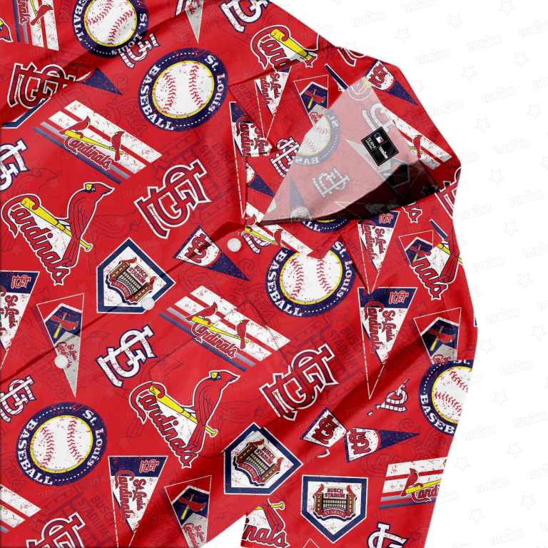 St. Louis Cardinals Scarlet Dynasty Hawaiian Shirt