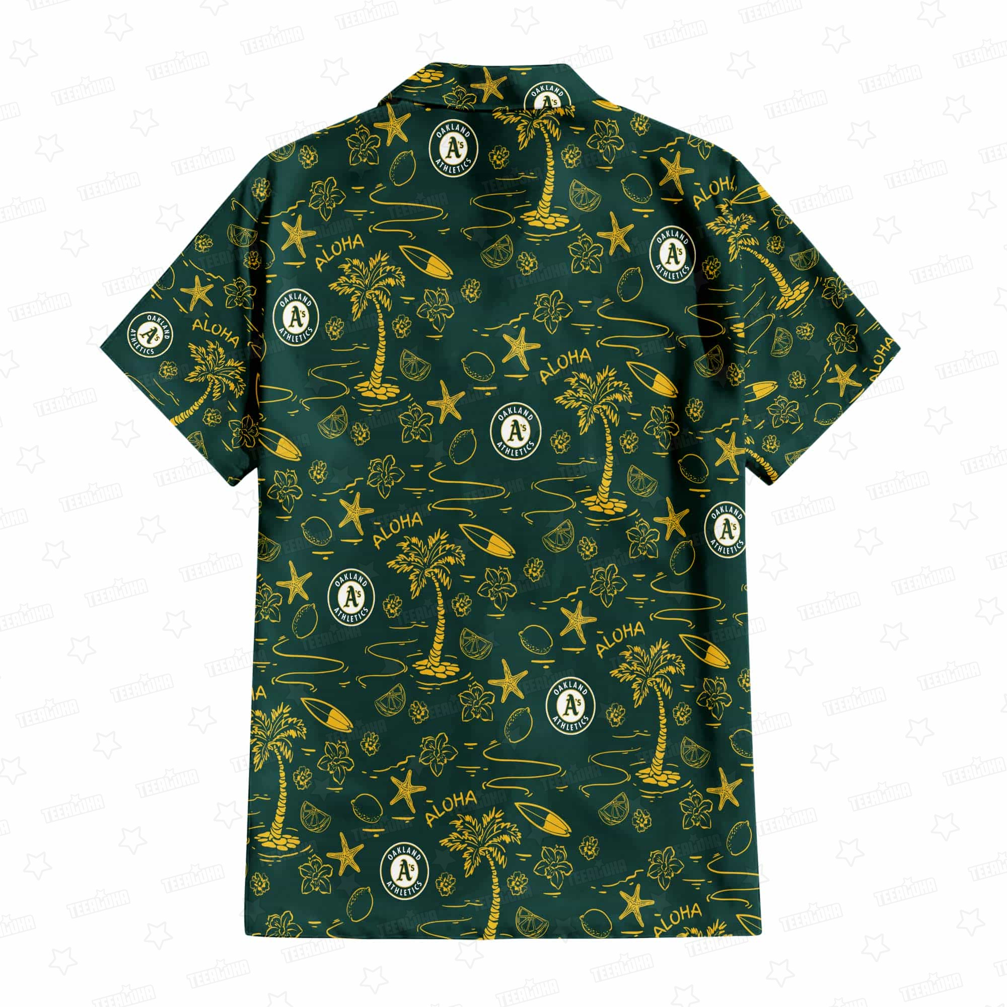 Oakland Athletics Aloha Paradise Hawaiian Shirt Oakland Athletics Aloha Paradise Hawaiian Shirt