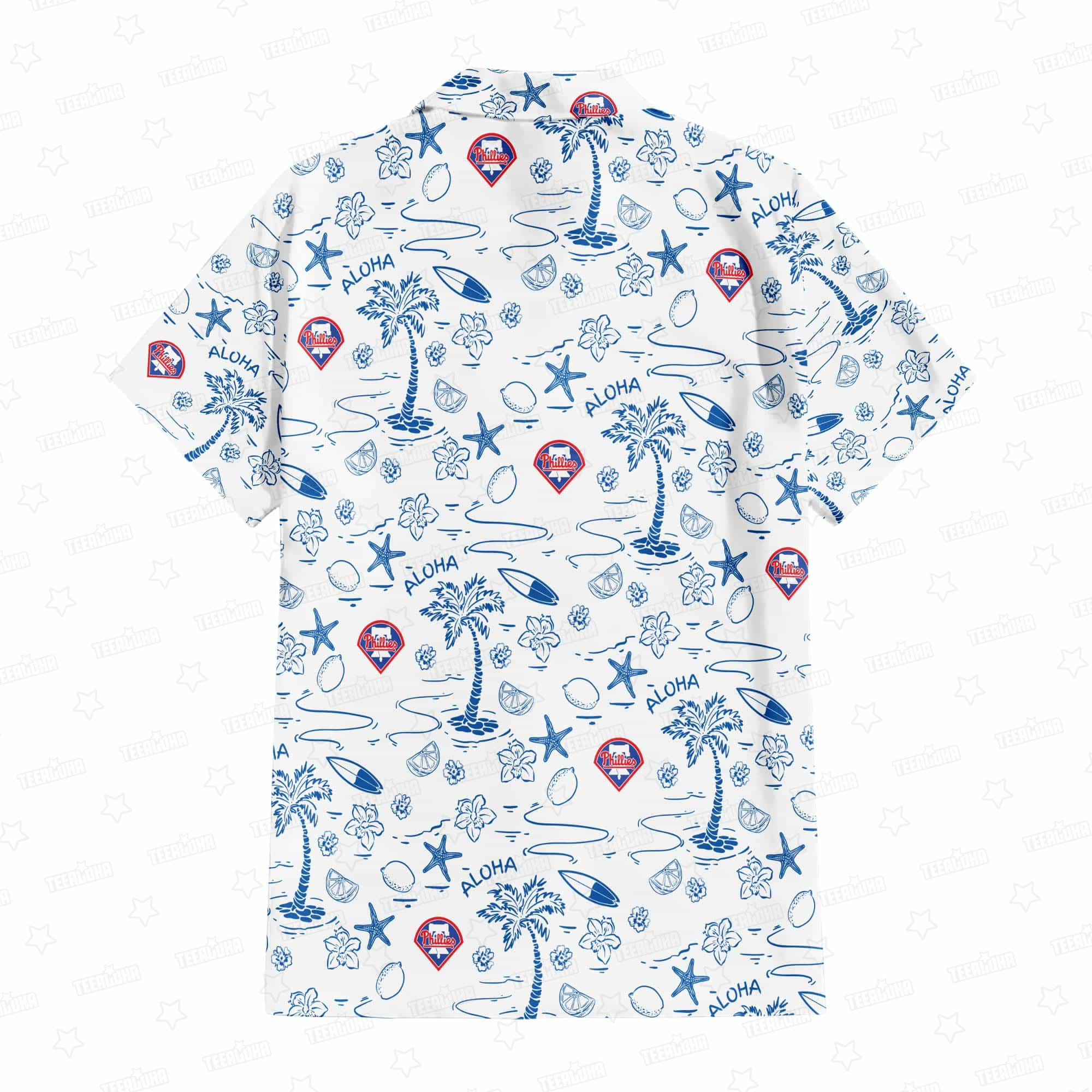 Philadelphia Phillies Aloha Paradise Hawaiian Shirt Philadelphia Phillies Aloha Paradise Hawaiian Shirt
