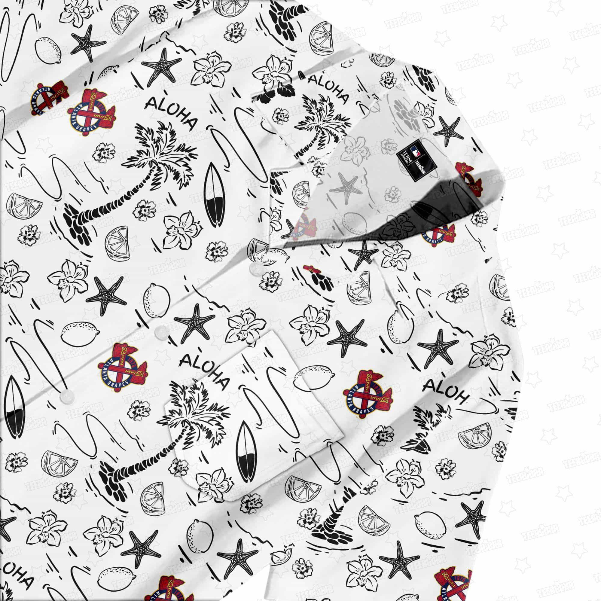 Atlanta Braves Aloha Paradise Hawaiian Shirt Atlanta Braves Aloha Paradise Hawaiian Shirt