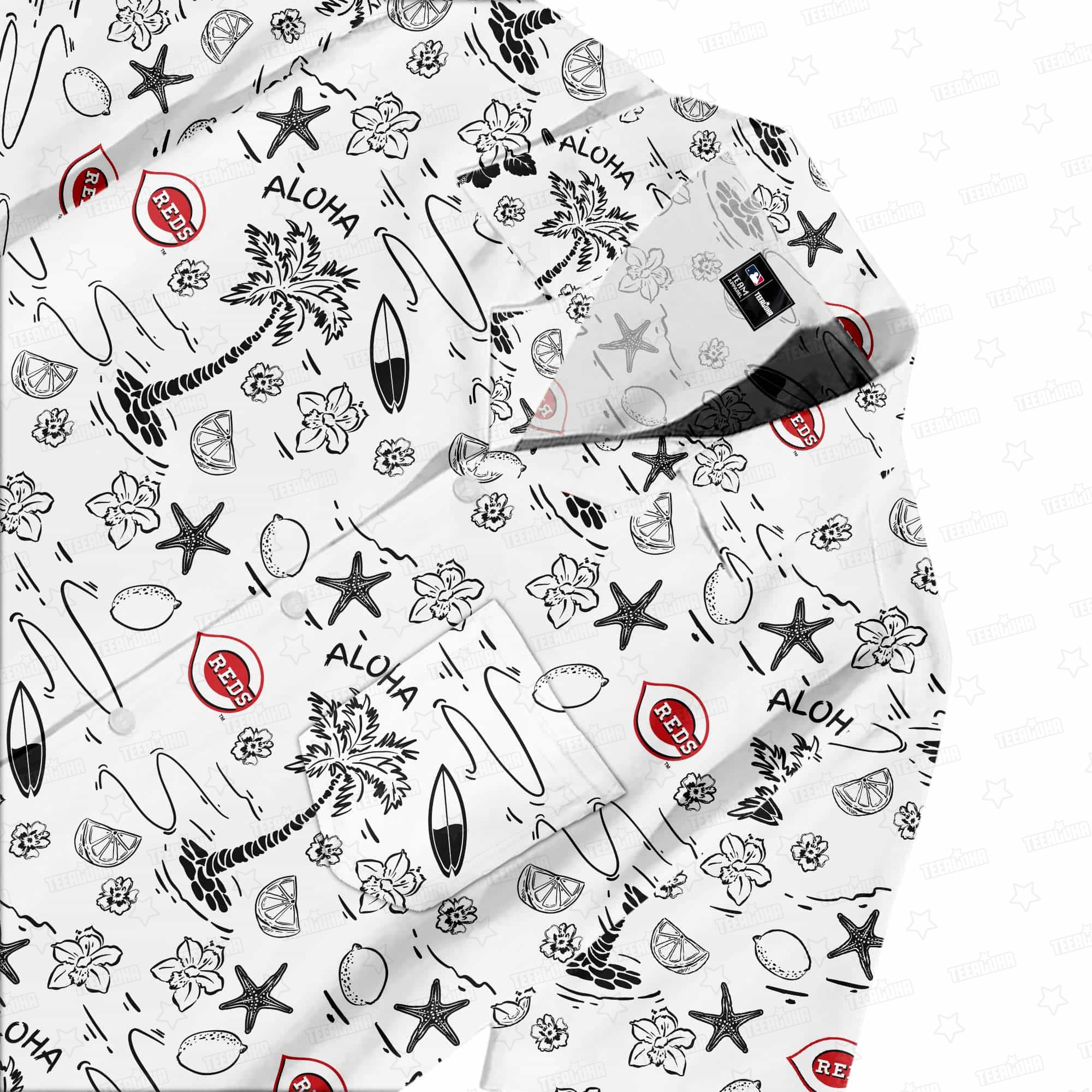 Cincinnati Reds Aloha Paradise Hawaiian Shirt Cincinnati Reds Aloha Paradise Hawaiian Shirt