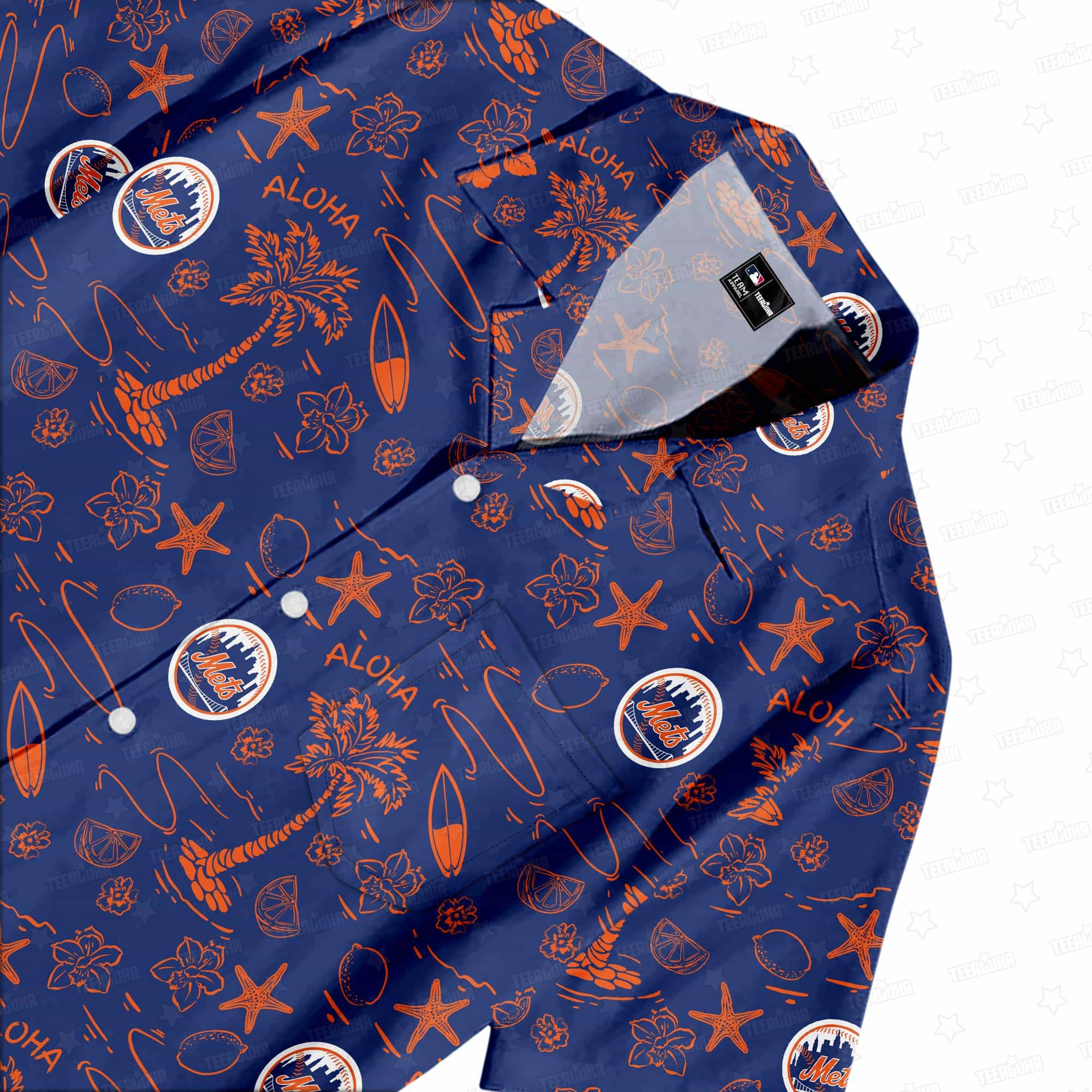 New York Mets Aloha Paradise Hawaiian Shirt New York Mets Aloha Paradise Hawaiian Shirt