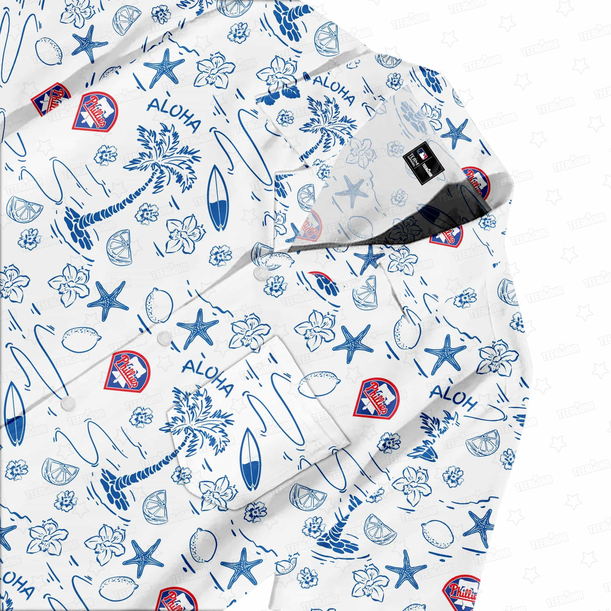 Philadelphia Phillies Aloha Paradise Hawaiian Shirt Philadelphia Phillies Aloha Paradise Hawaiian Shirt