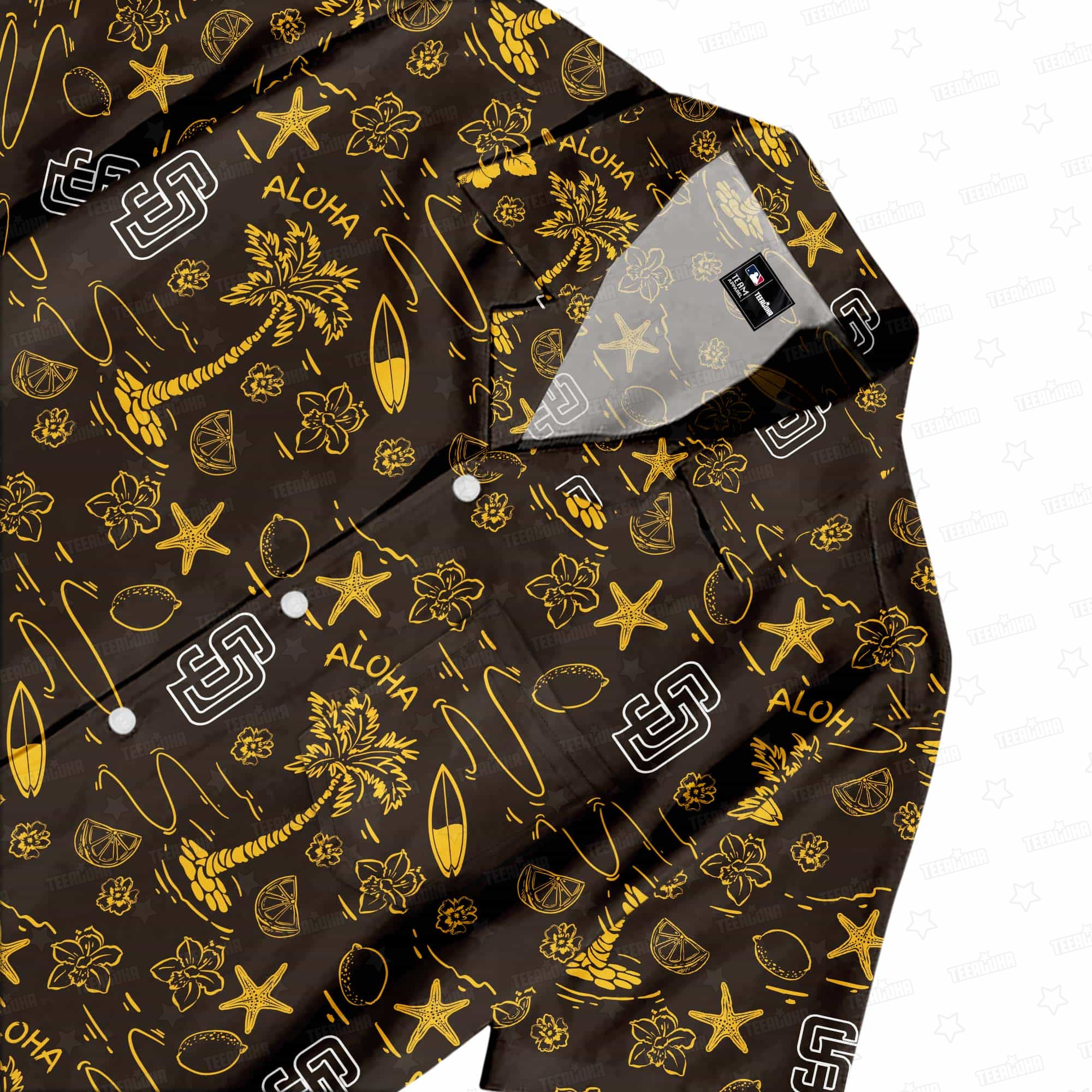 San Diego Padres Circle Aloha Paradise Hawaiian Shirt San Diego Padres Circle Aloha Paradise Hawaiian Shirt