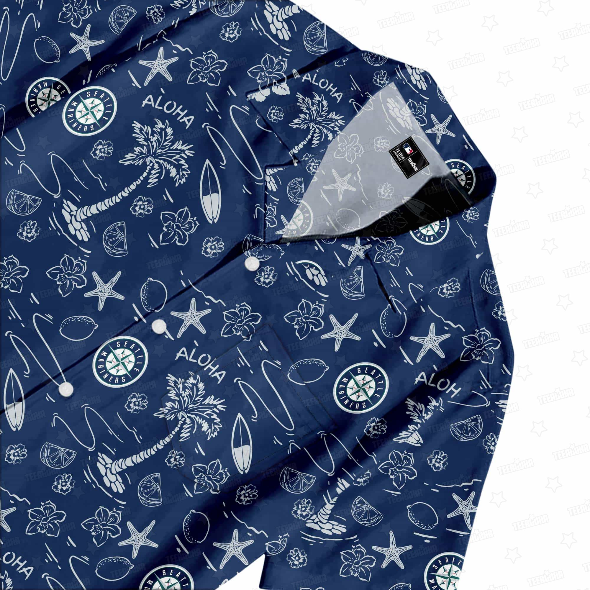 Seattle Mariners Aloha Paradise Hawaiian Shirt Seattle Mariners Aloha Paradise Hawaiian Shirt