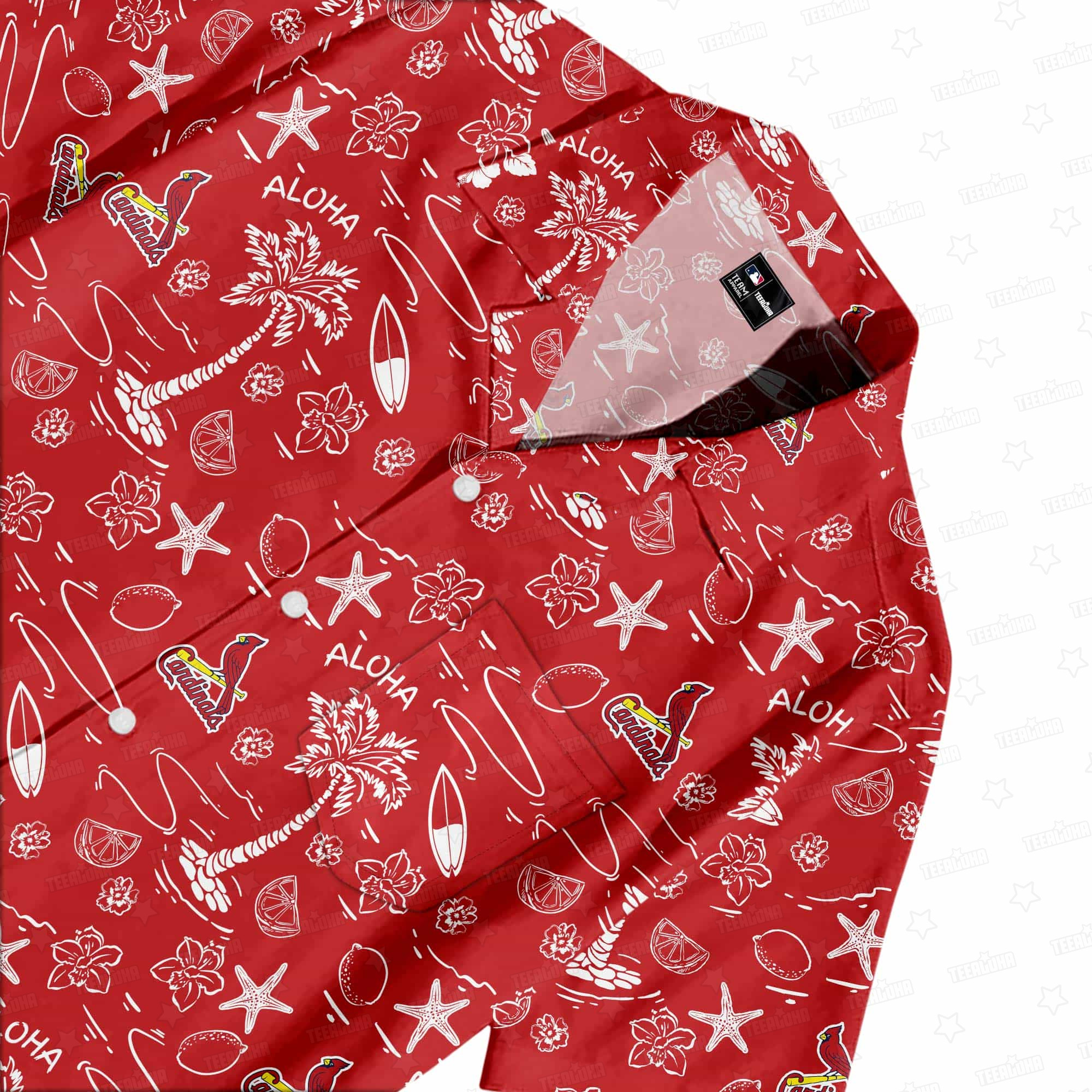 St. Louis Cardinals Aloha Paradise Hawaiian Shirt St. Louis Cardinals Aloha Paradise Hawaiian Shirt