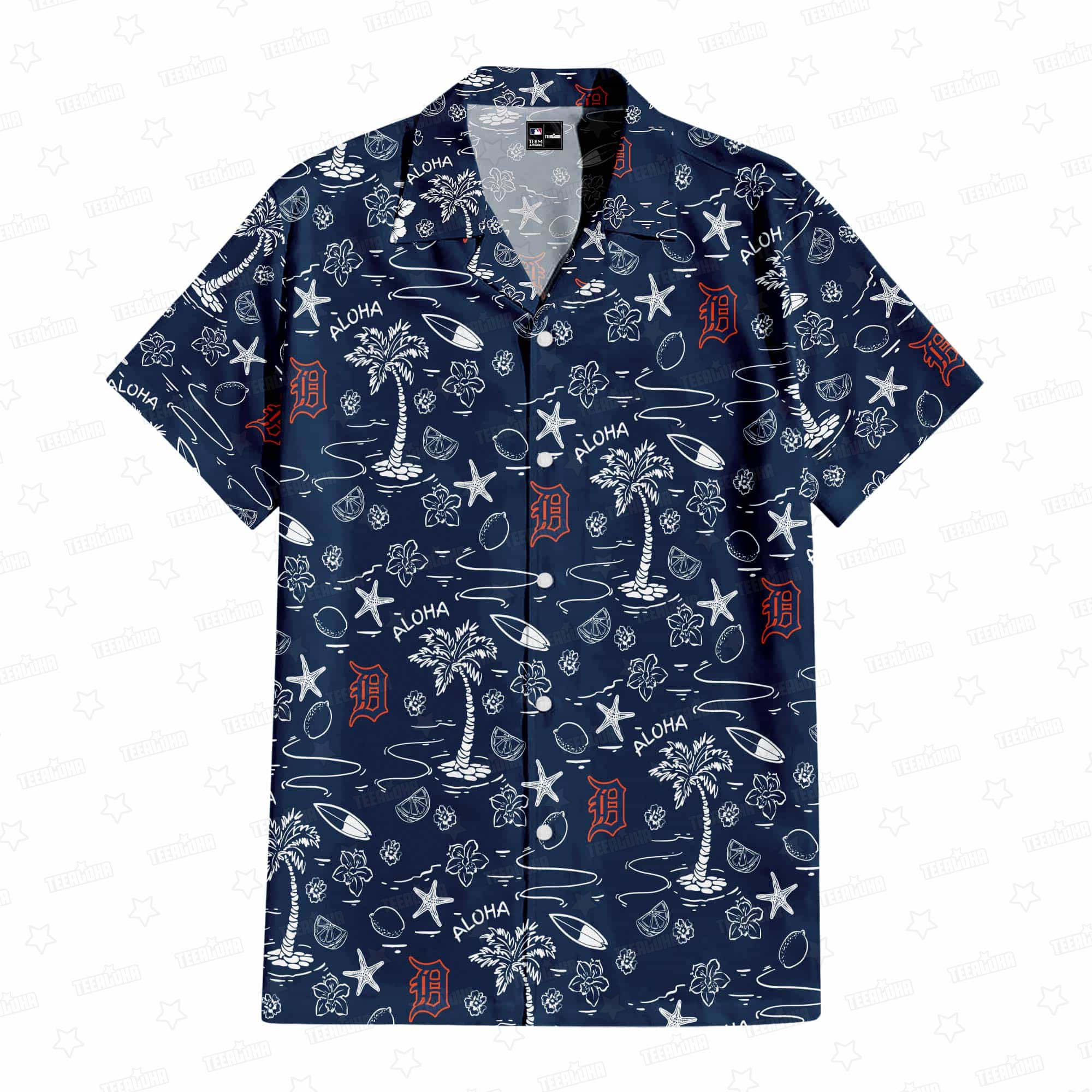 Detroit Tigers Aloha Paradise Hawaiian Shirt Detroit Tigers Aloha Paradise Hawaiian Shirt