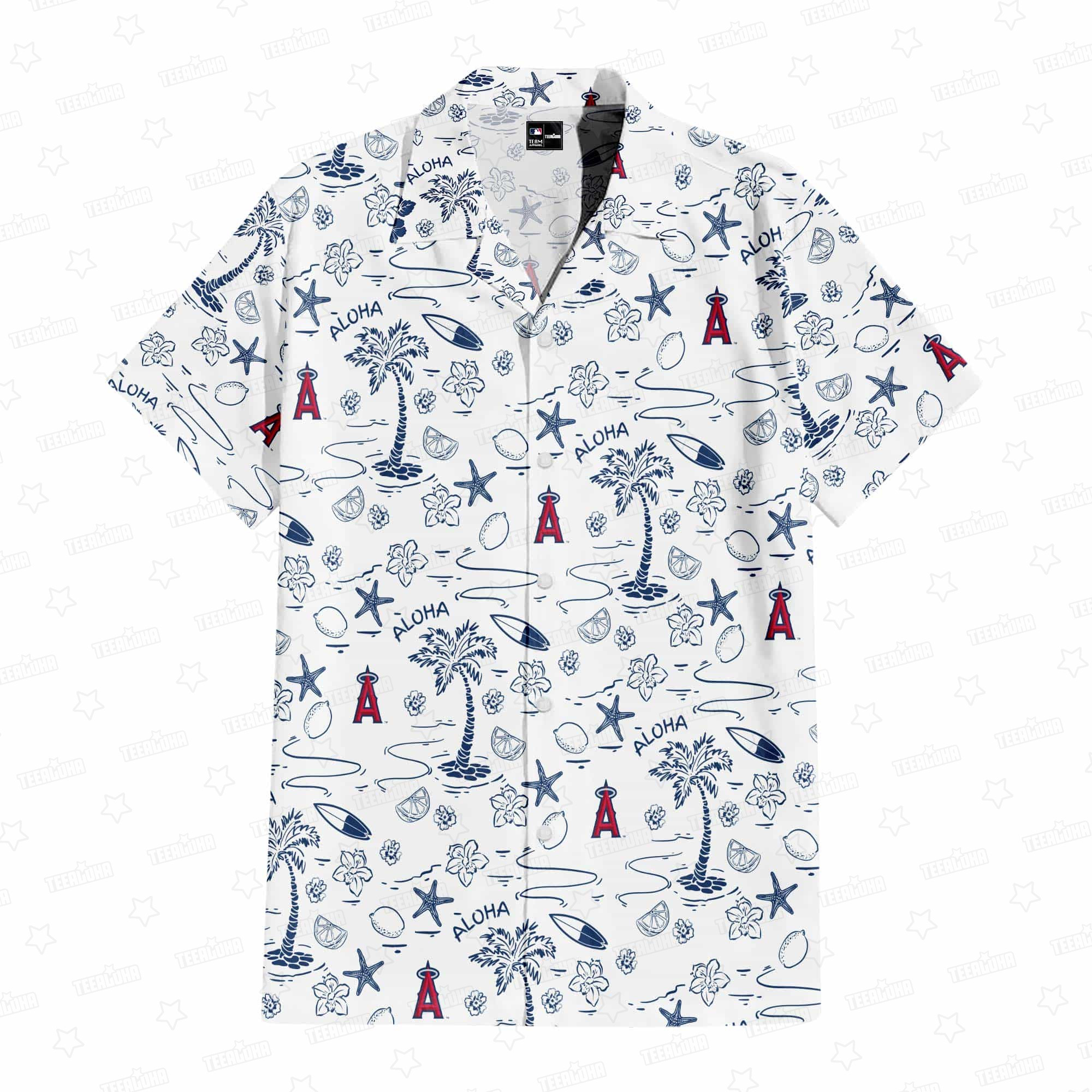 Los Angeles Angels Aloha Paradise Hawaiian Shirt Los Angeles Angels Aloha Paradise Hawaiian Shirt