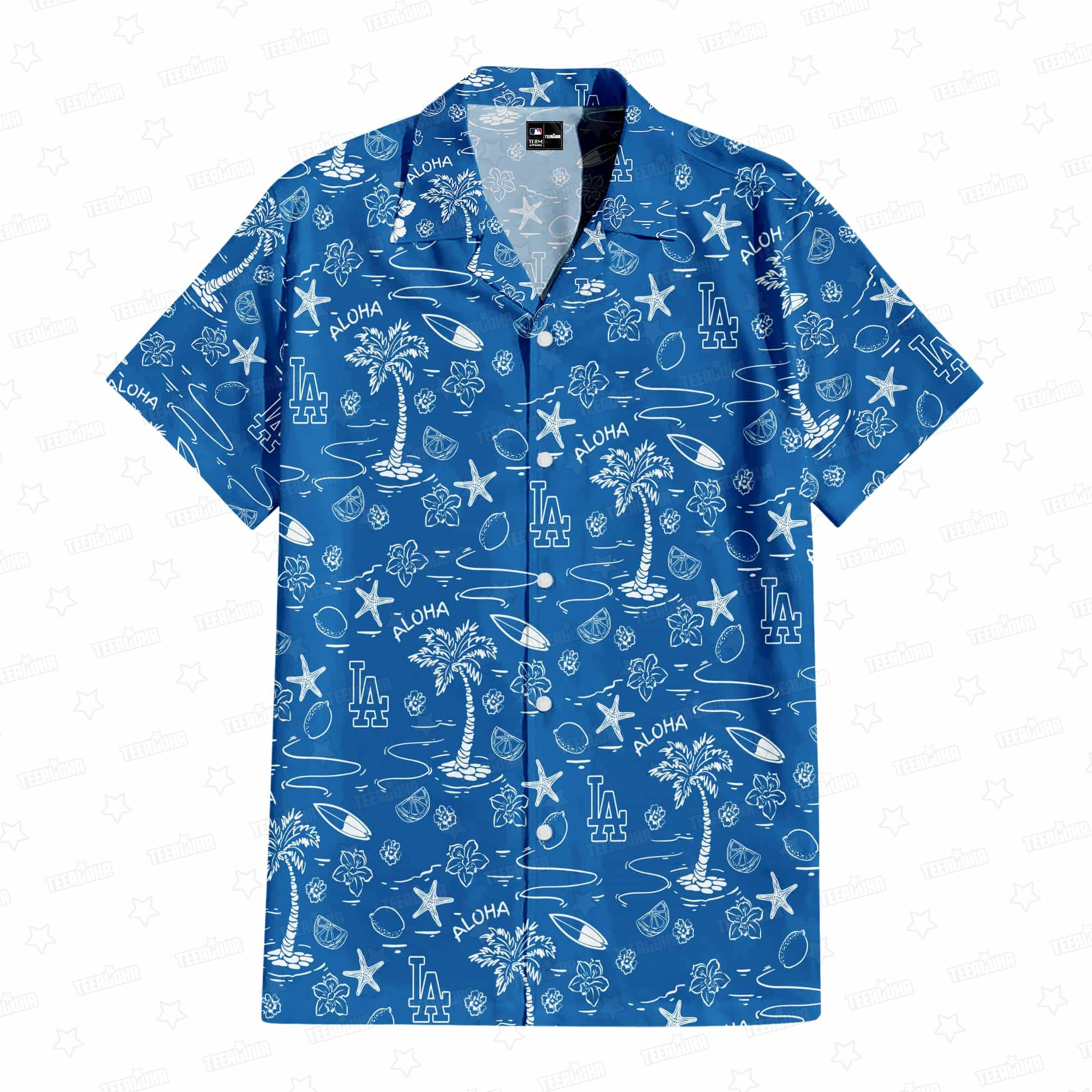 Los Angeles Dodgers Aloha Paradise Hawaiian Shirt Los Angeles Dodgers Aloha Paradise Hawaiian Shirt