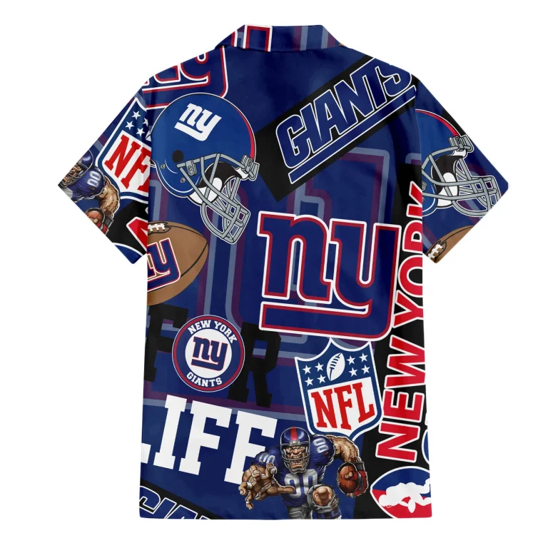 New York Giants For Life Hawaiian Shirt