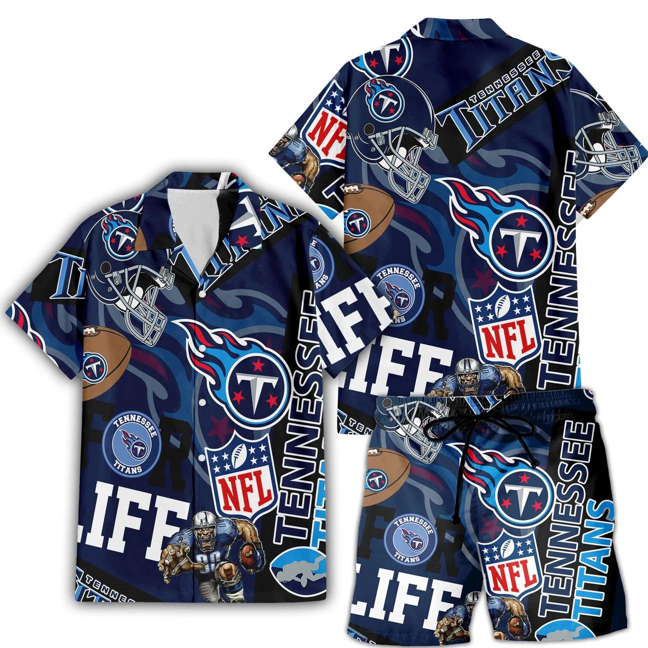 Tennessee Titans For Life Hawaiian Shirt Tennessee Titans For Life Hawaiian Shirt
