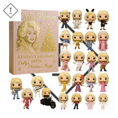 Dolly Parton Christmas Holiday Countdown Calendar 2025 Country Music Star Mini Figures Decor Gift