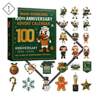 Miami Hurricanes 100th Anniversary Mini Figures Advent Calendar